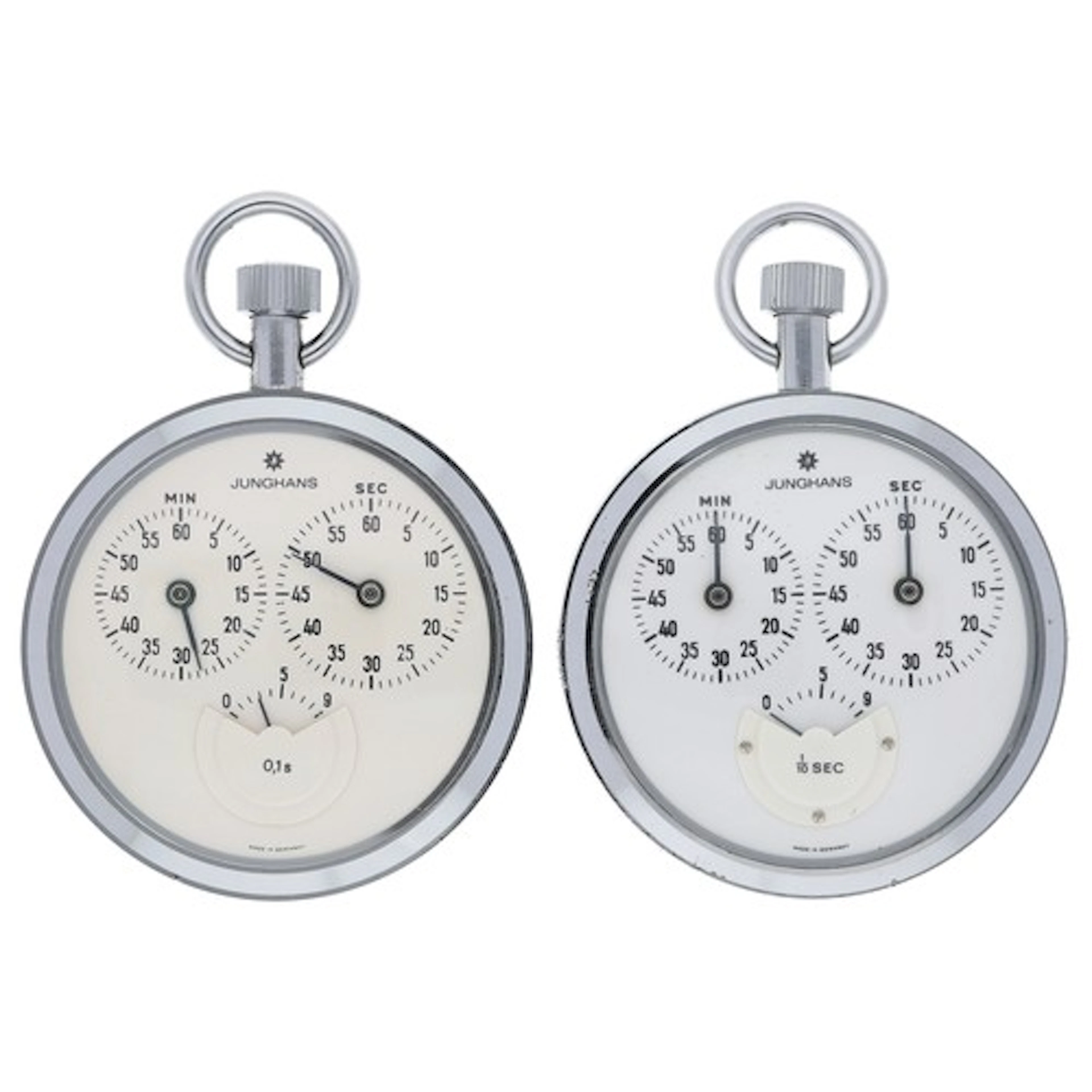 Junghans Process Time Meter chrome cased pocket watch, 55mm;...