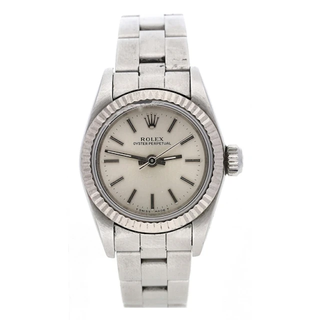 Rolex Oyster Perpetual stainless steel lady's wristwatch, re...