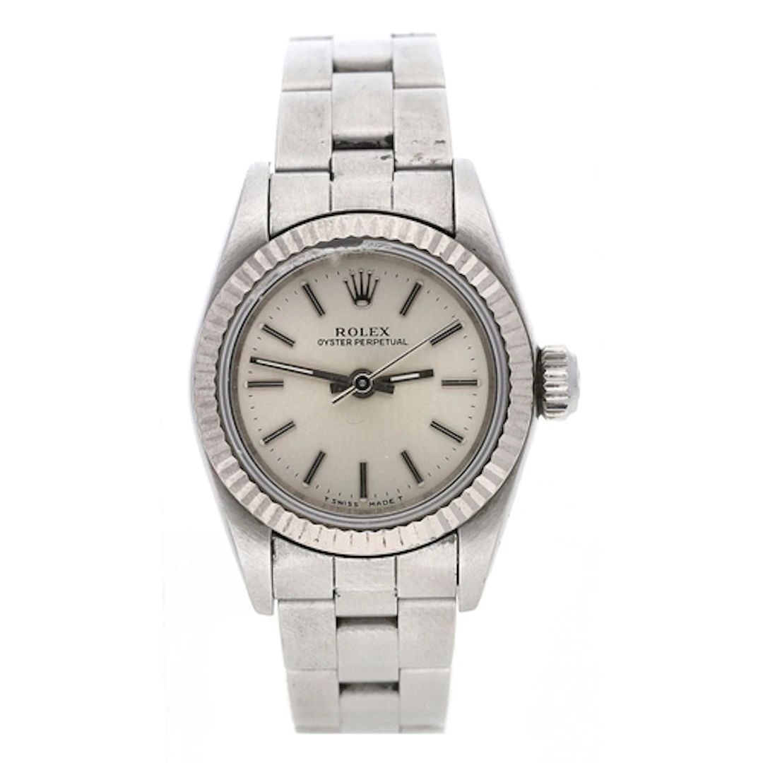 Rolex Oyster Perpetual stainless steel lady's wristwatch, re...