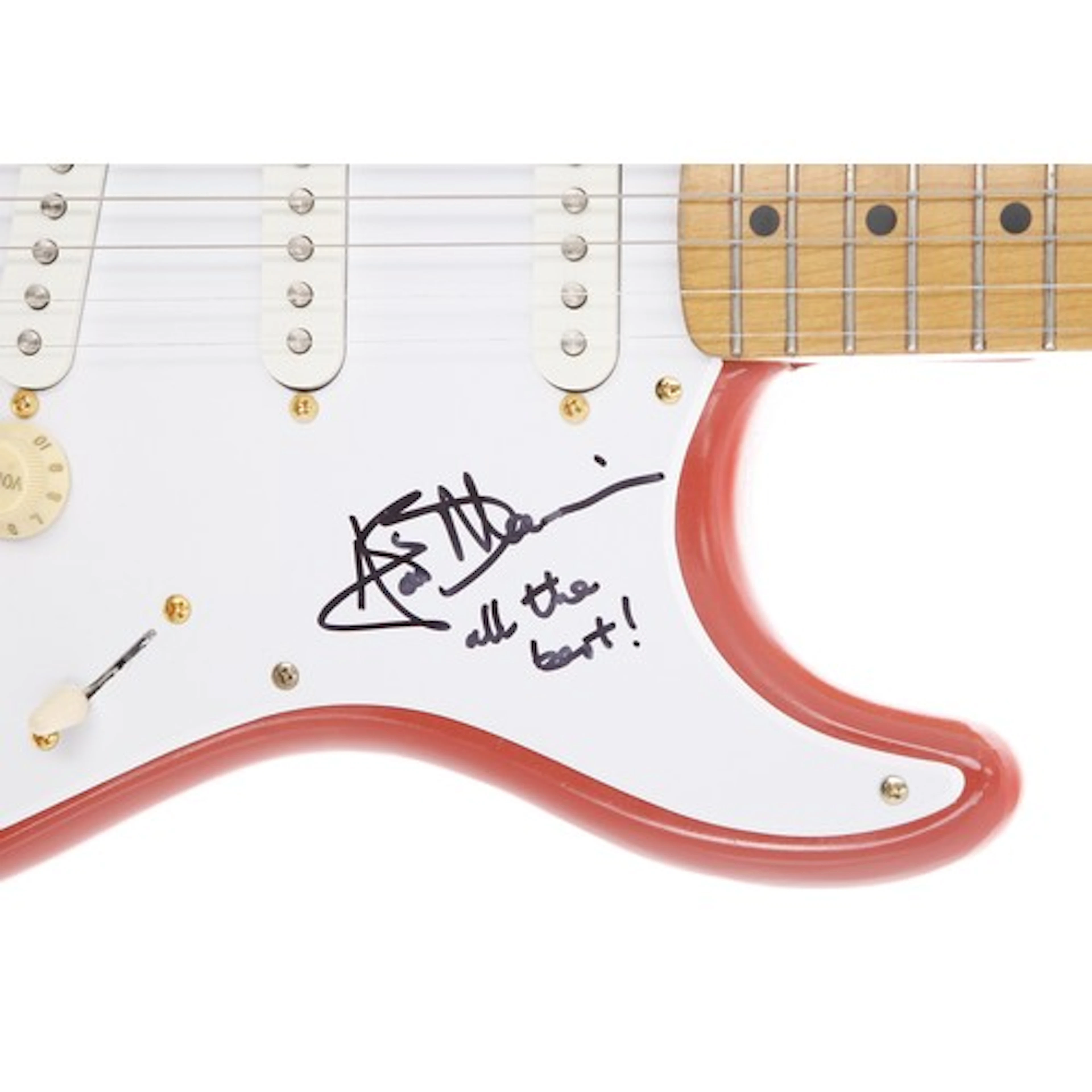 Hank Marvin - autographed Squier by Fender Hank Marvin signa...