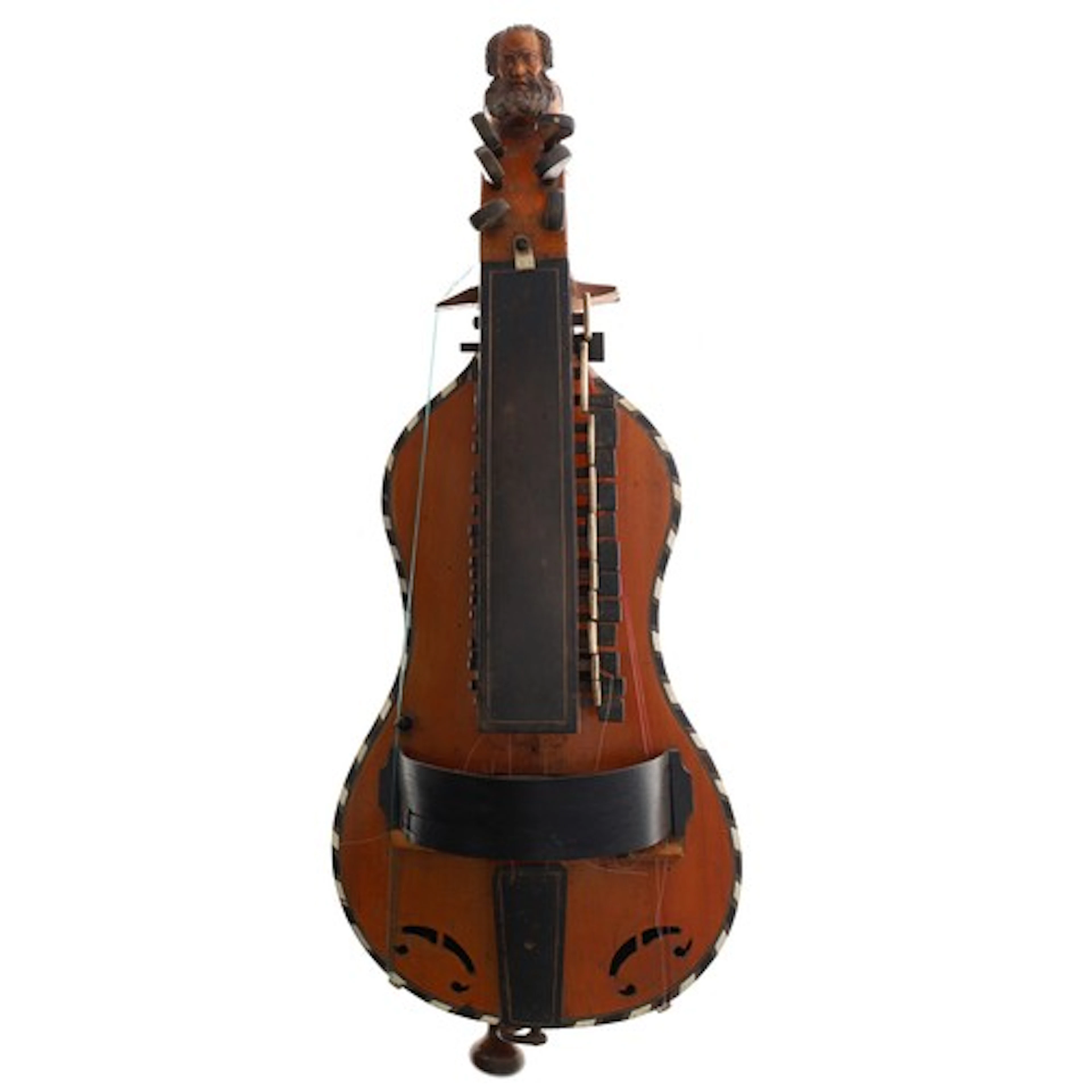 French hurdy-gurdy by and stamped Colson, Mirecourt to the s...