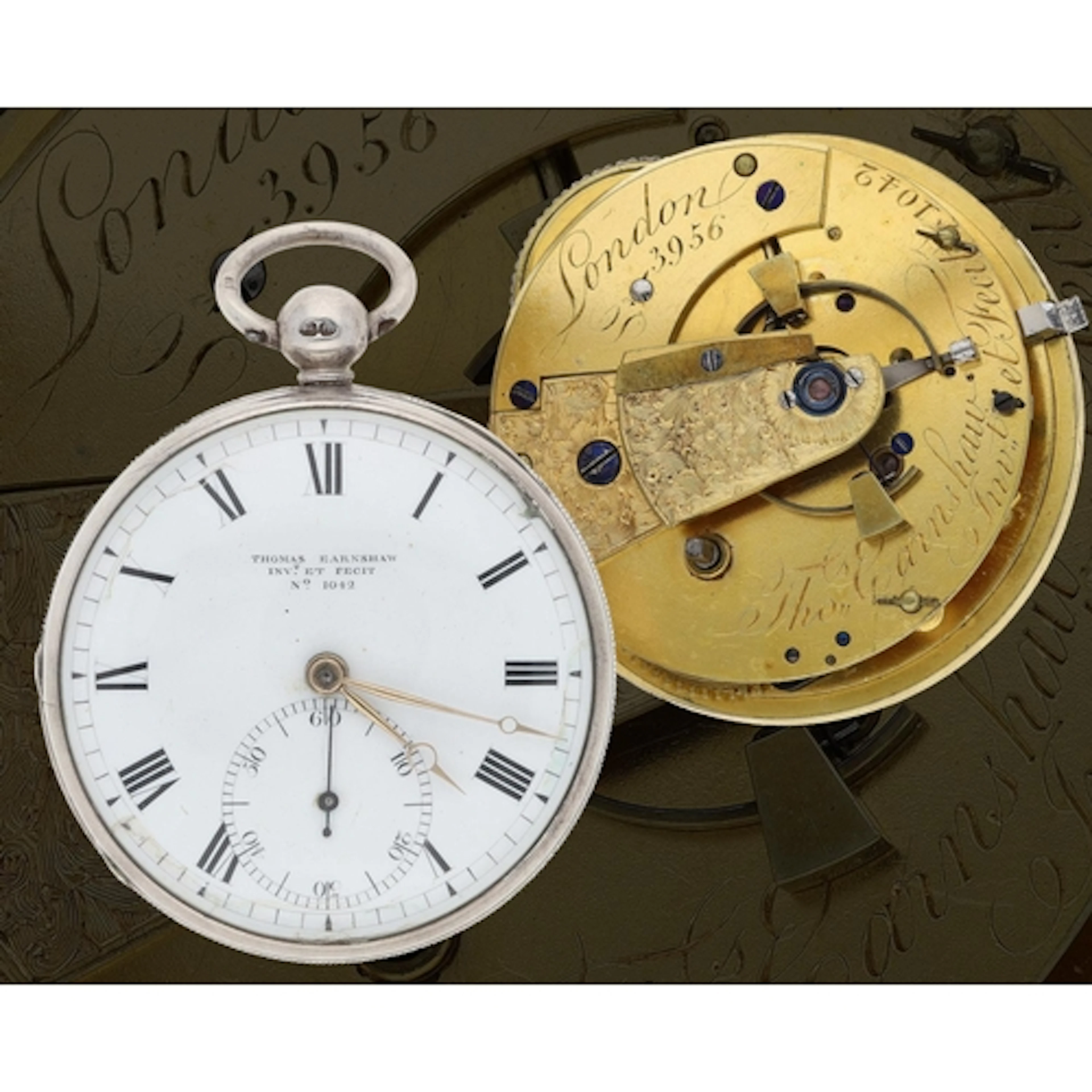 Thomas Earnshaw, London - fine silver cased pocket chronomet...