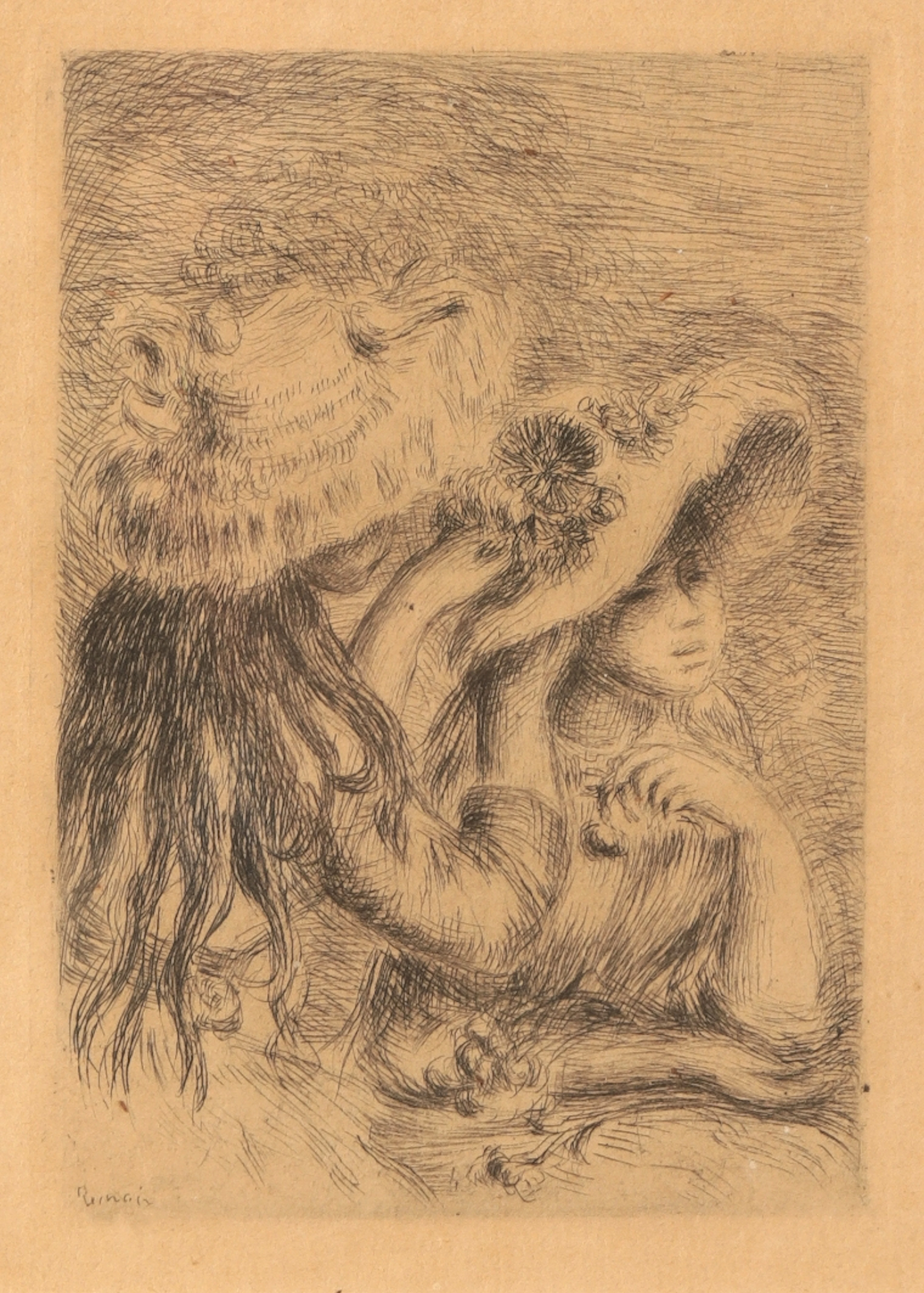 PIERRE-AUGUSTE RENOIR (1841-1919) 'Le Chapeau Épinglé (Pinning the Hat)'