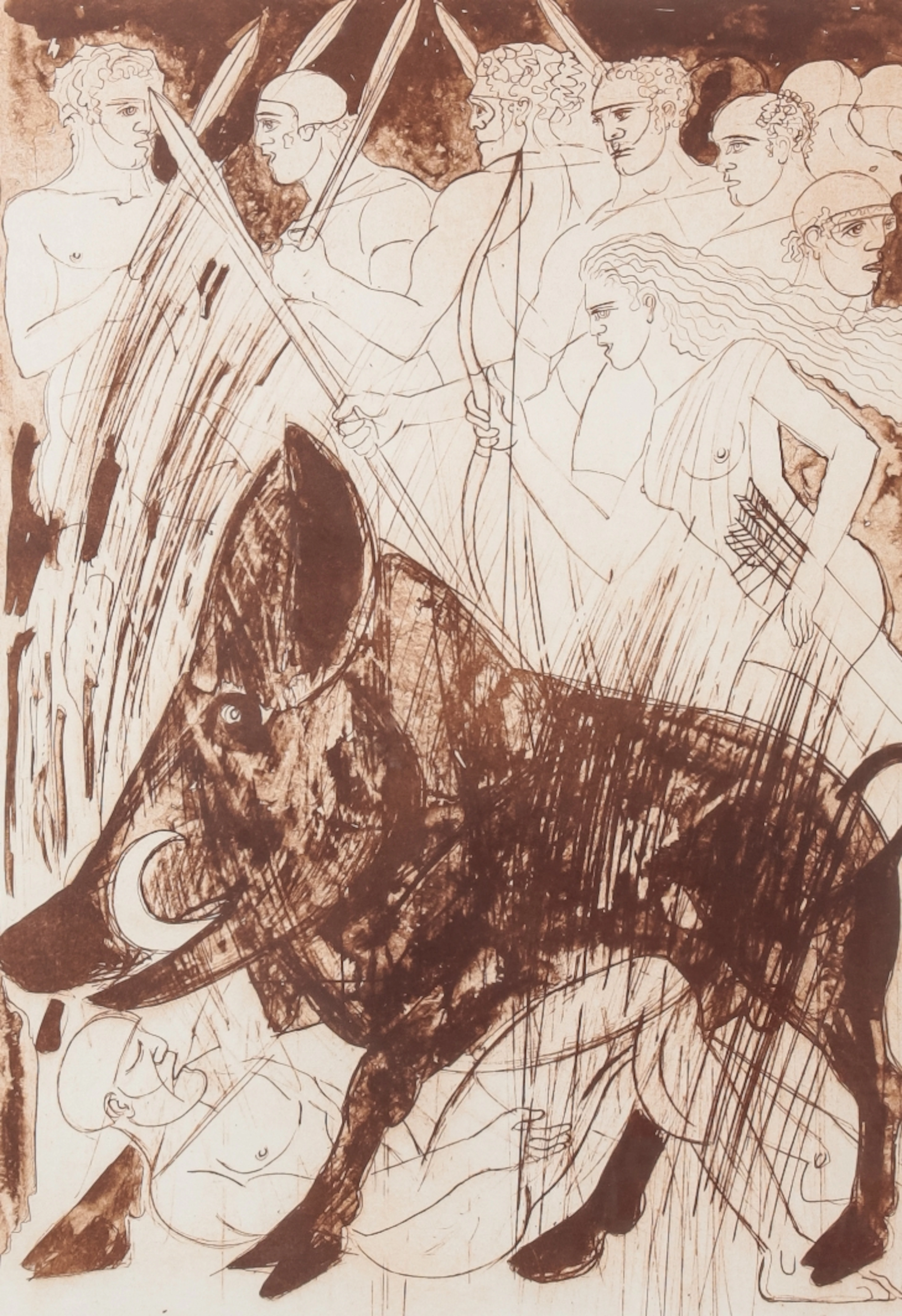 *DAME ELISABETH FRINK RA (1930-1993) 'The Kalydonean Boar' from the