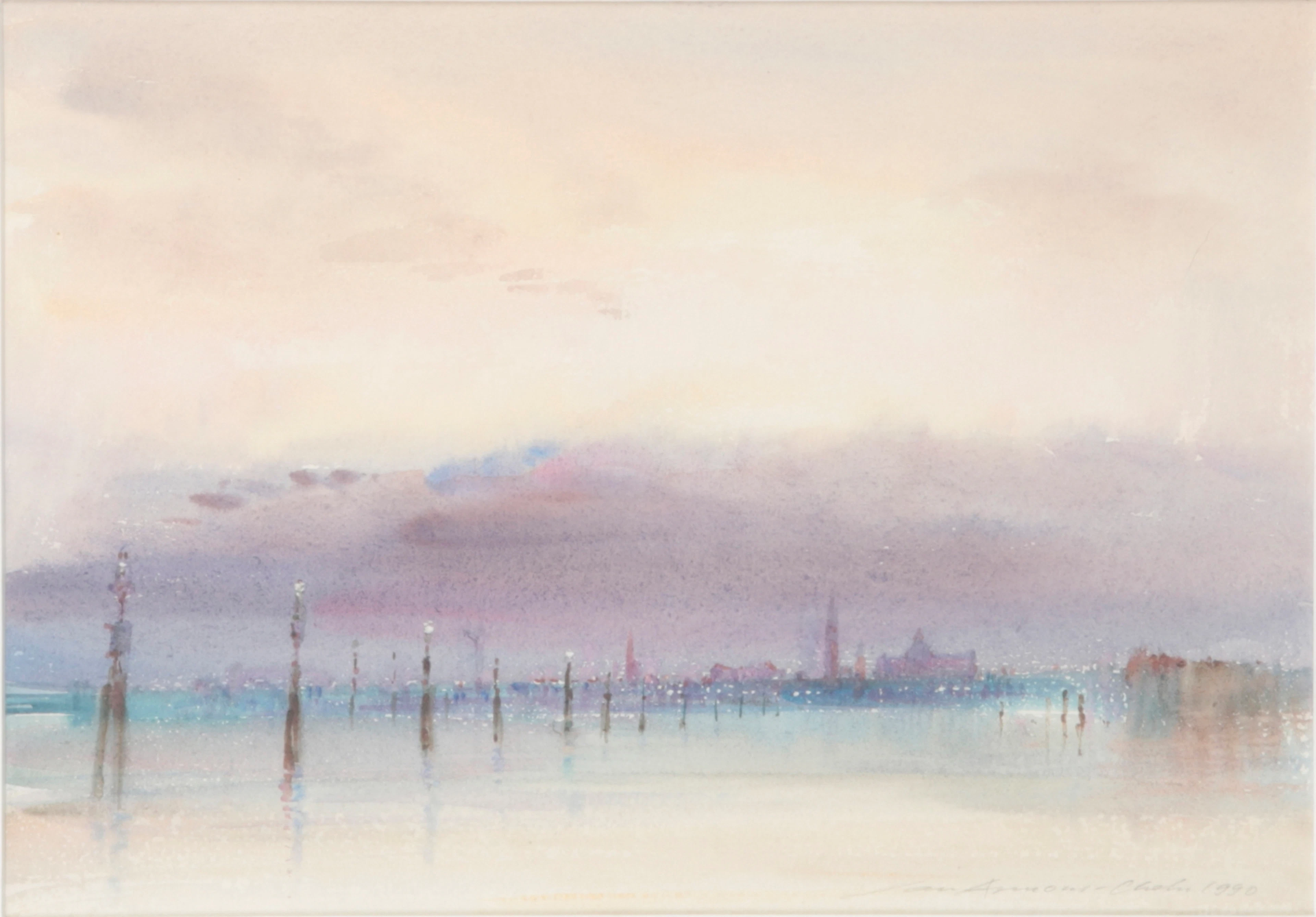 *IAN ARMOUR-CHELU (1928-2000) 'Evening Storm Approaching Venice'