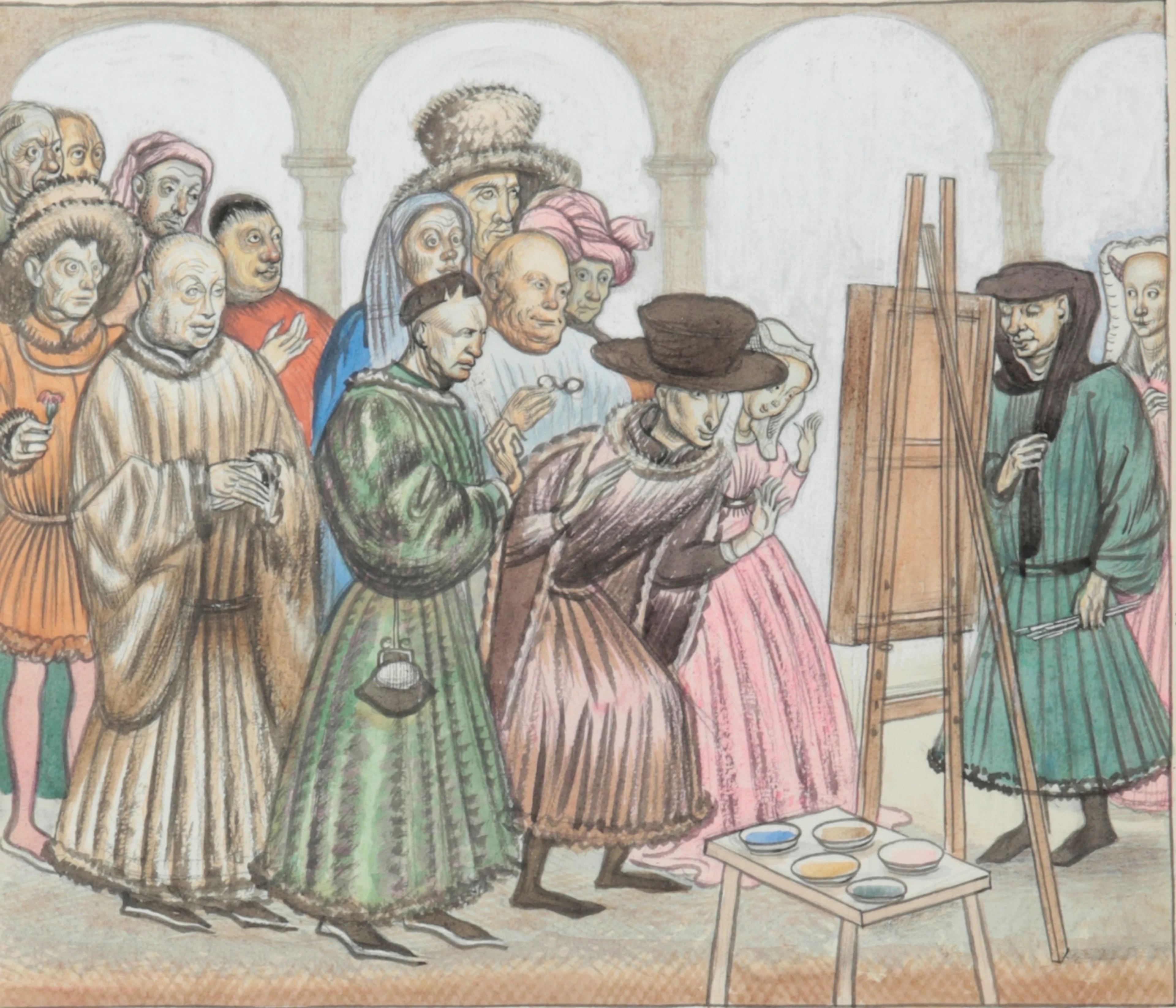 *DOUGLAS PERCY BLISS (1900-1984) 'Some Patrons and Friends of Van Eyck'