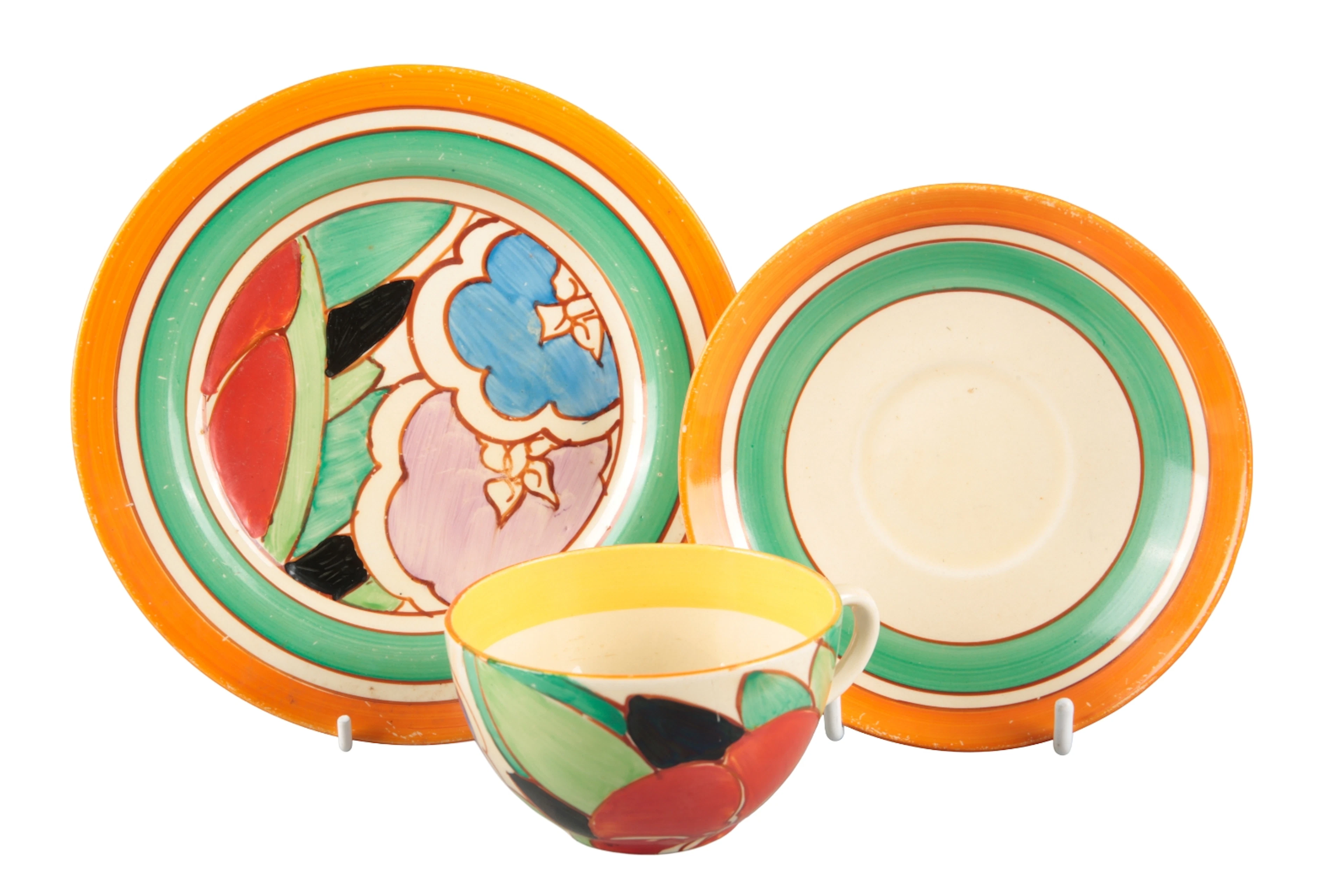 *CLARICE CLIFF (1899- 1972) FOR NEWPORT AND WILKINSON POTTERY Three