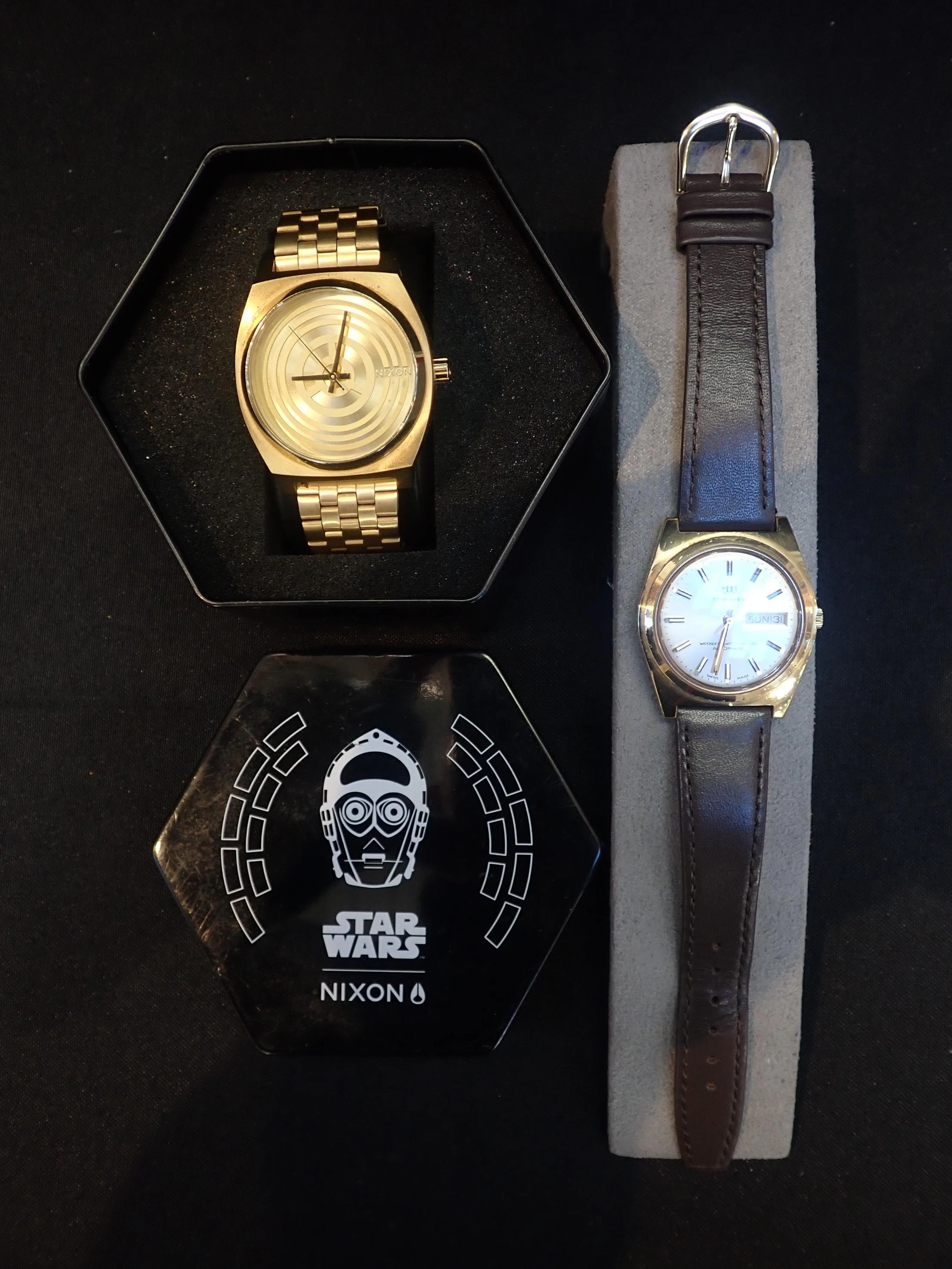 NIXON STAR WARS 'THE TIME TELLER' C3PO WATCH