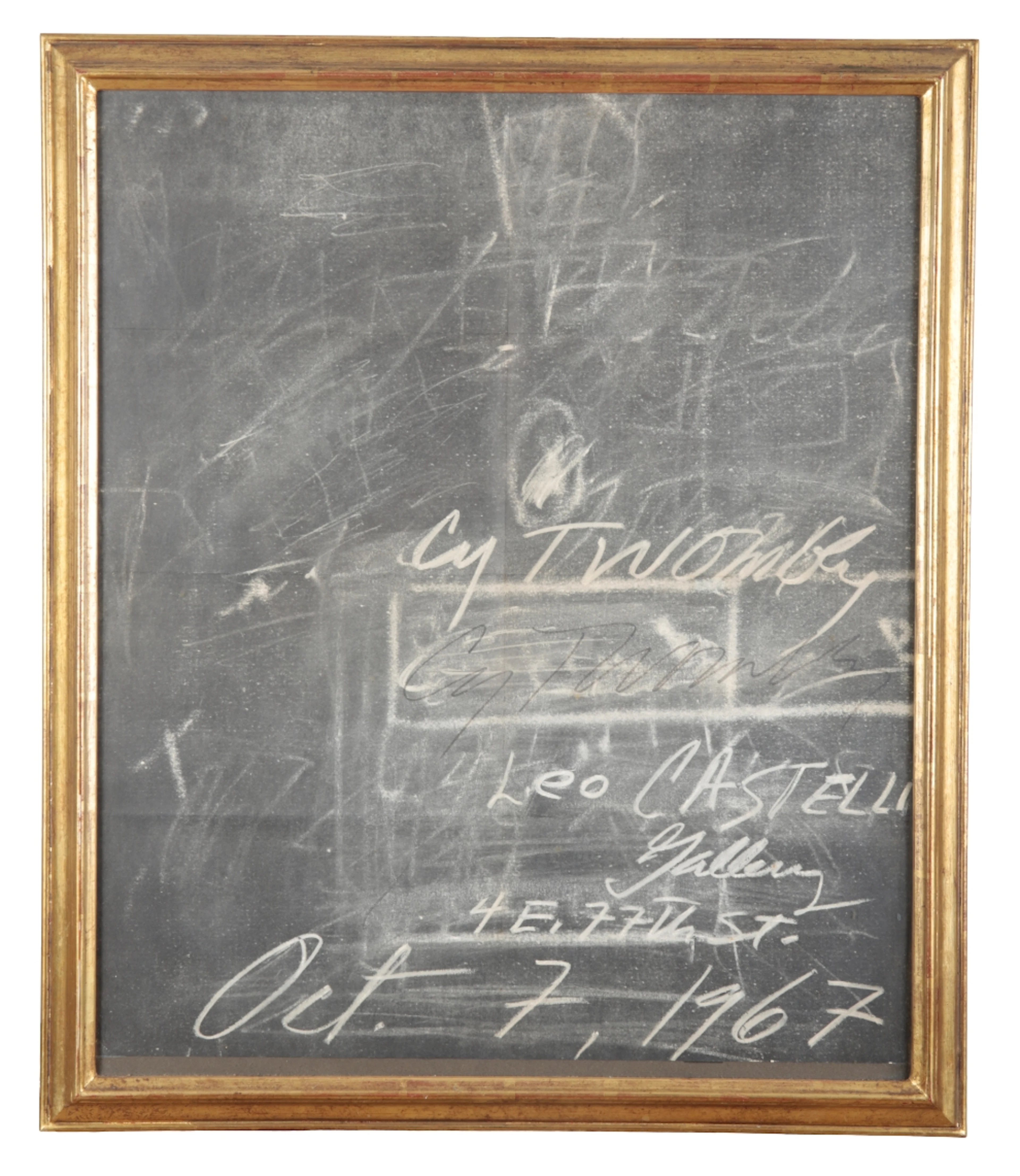*CY TWOMBLY (1928-2011) 'Leo Castelli Exhibition Poster'