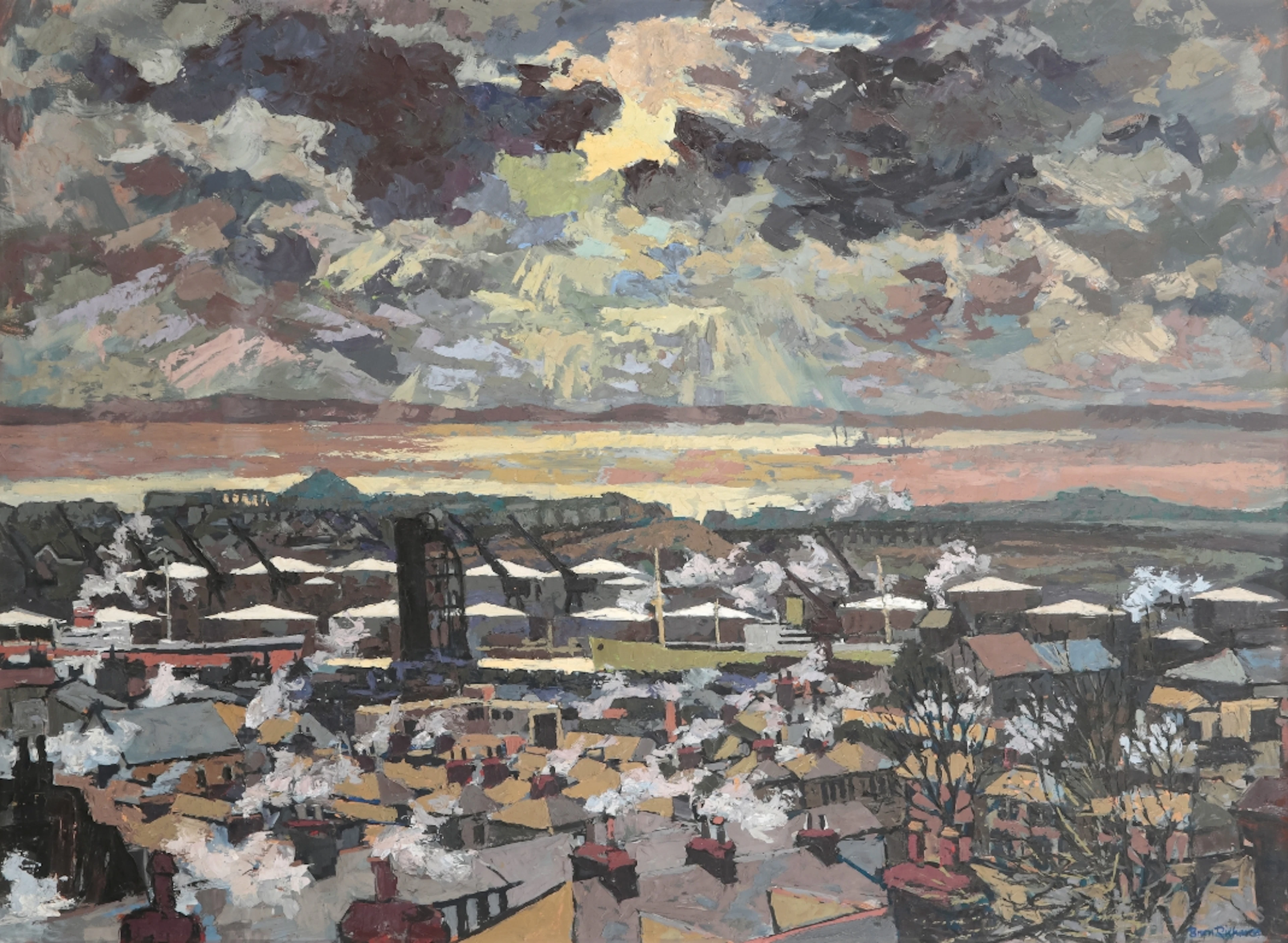 *BRYN RICHARDS (1922-2023) Welsh industrial townscape