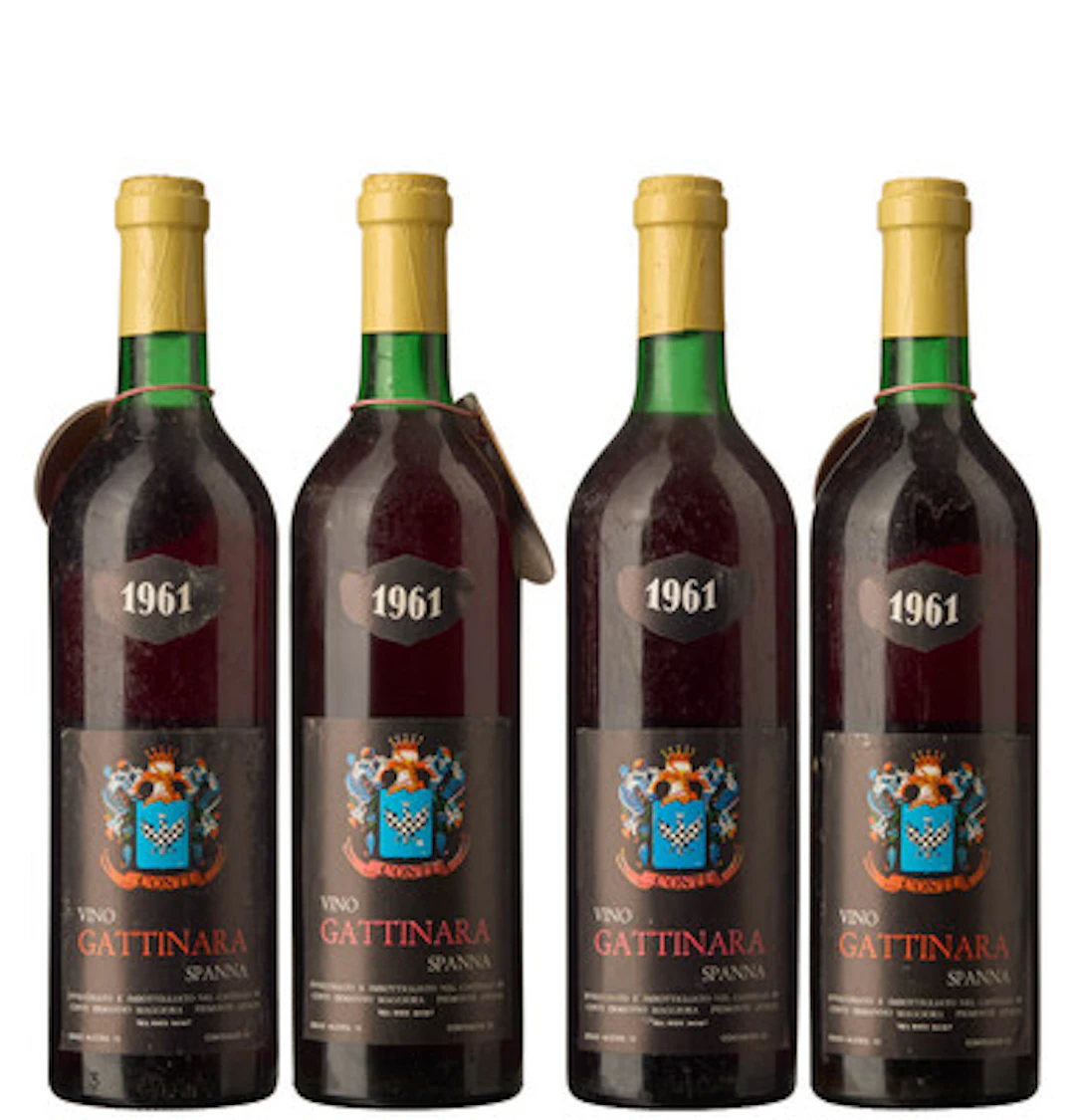 4 x Gattinara Spanna 1961, Castello di Conti