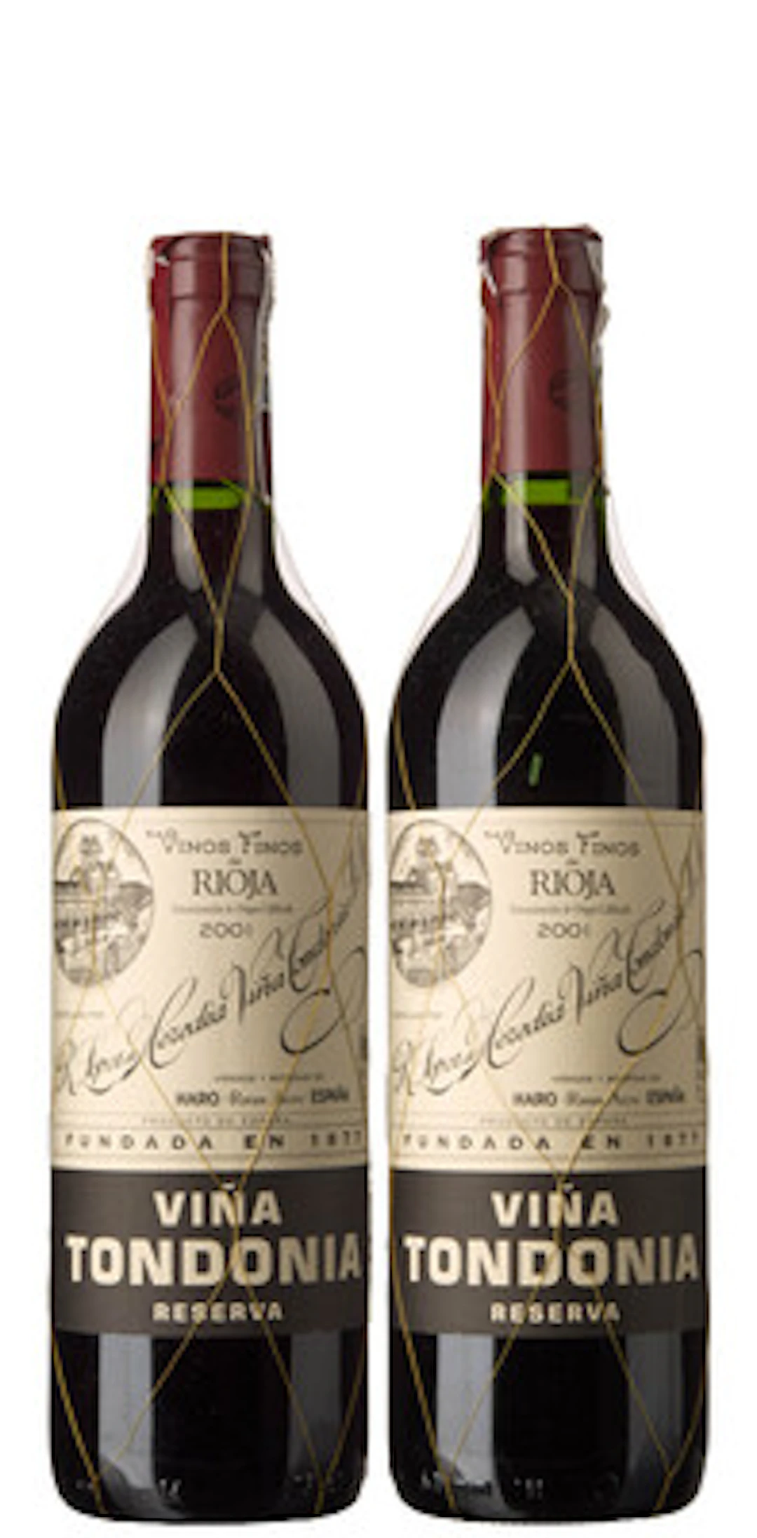 2 x Rioja Reserva Vina Tondonia 2001, Lopez de Heredia
