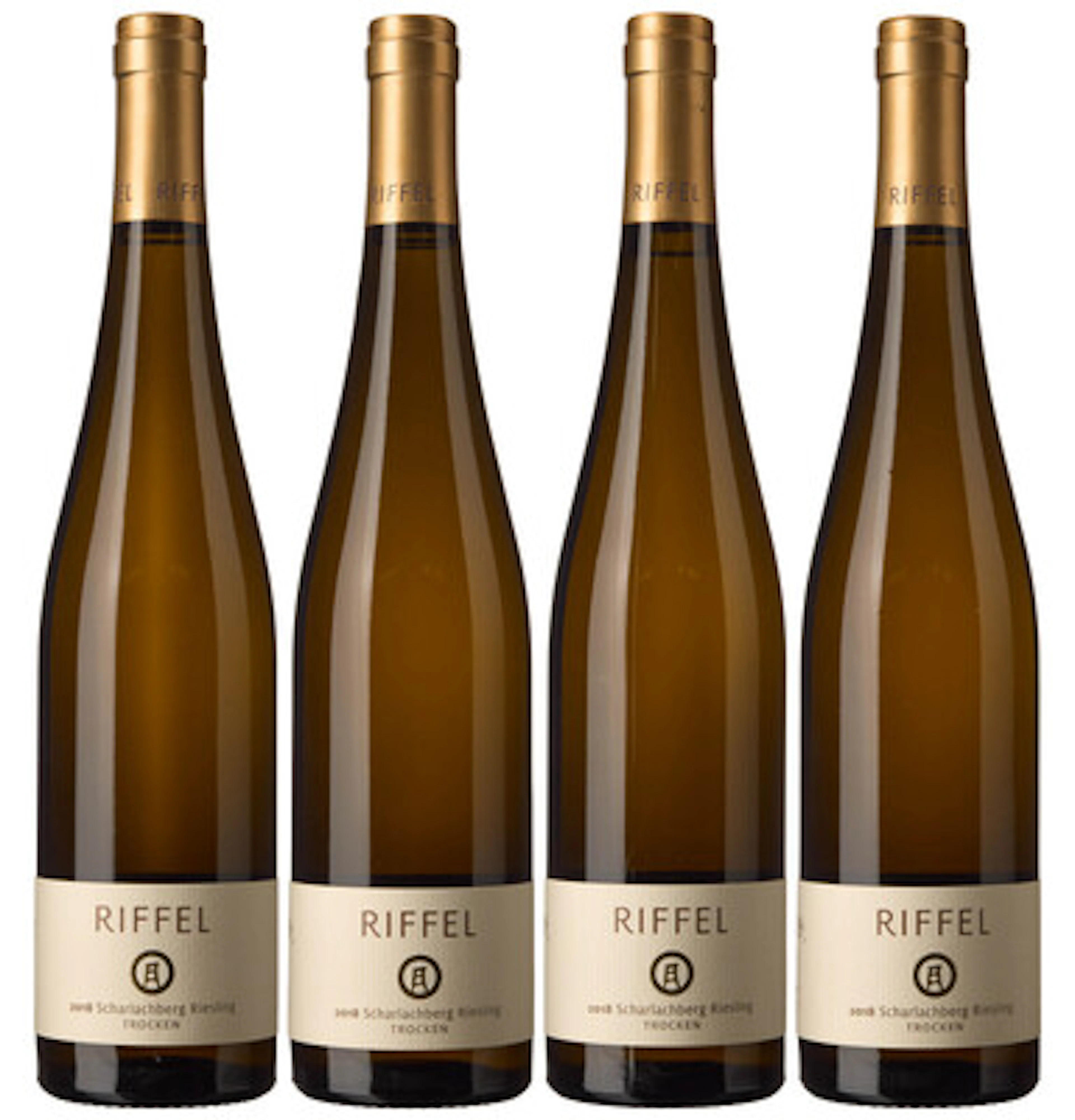 4 x Binger Scharlachberg Riesling Trocken 2018, Riffel