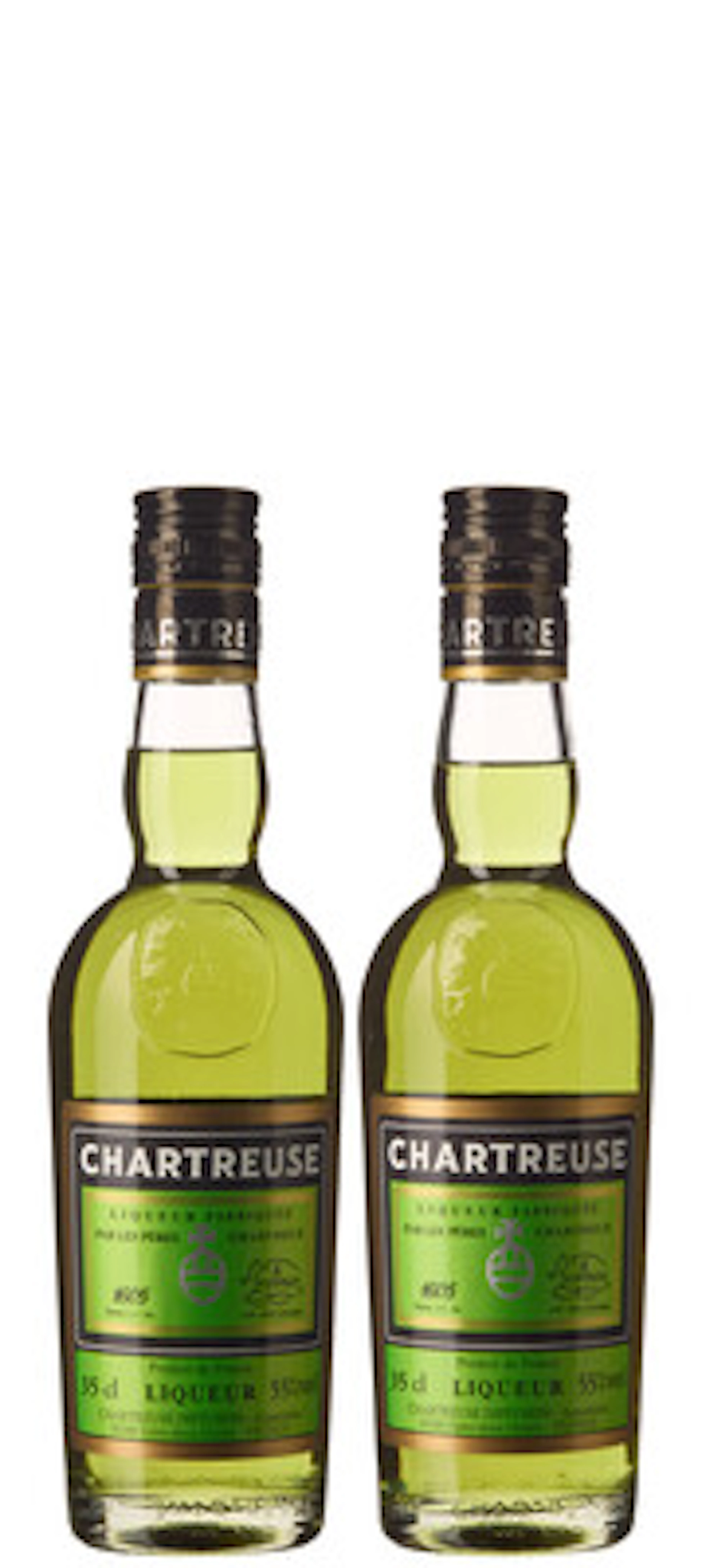 2 x 0,35 l Peres Chartreux Liqueur Chartreuse Verte Mise 2025