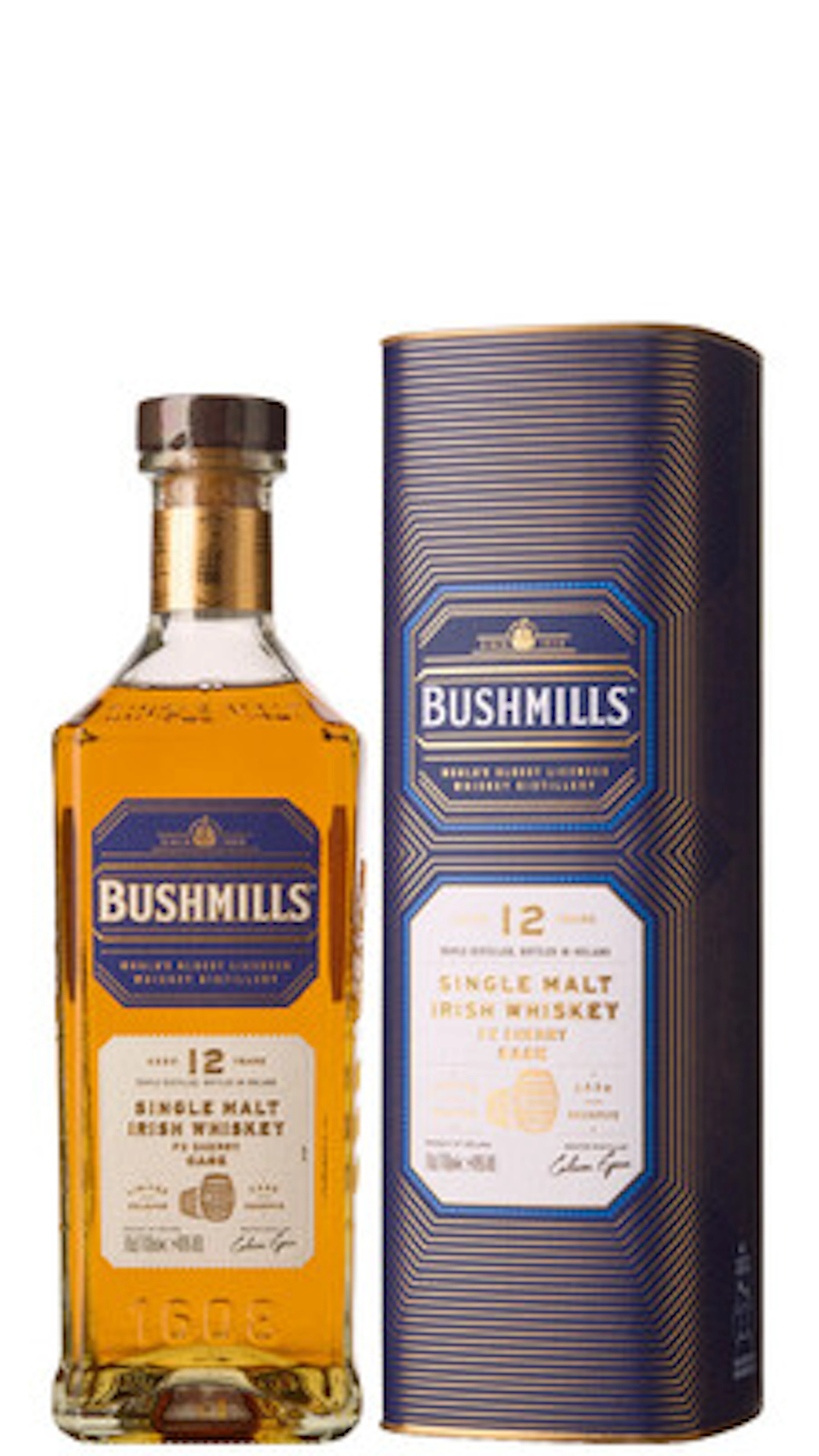1 x Bushmills Single Malt Irish Whiskey PX Sherry Cask Aged 12 Years (OCB)