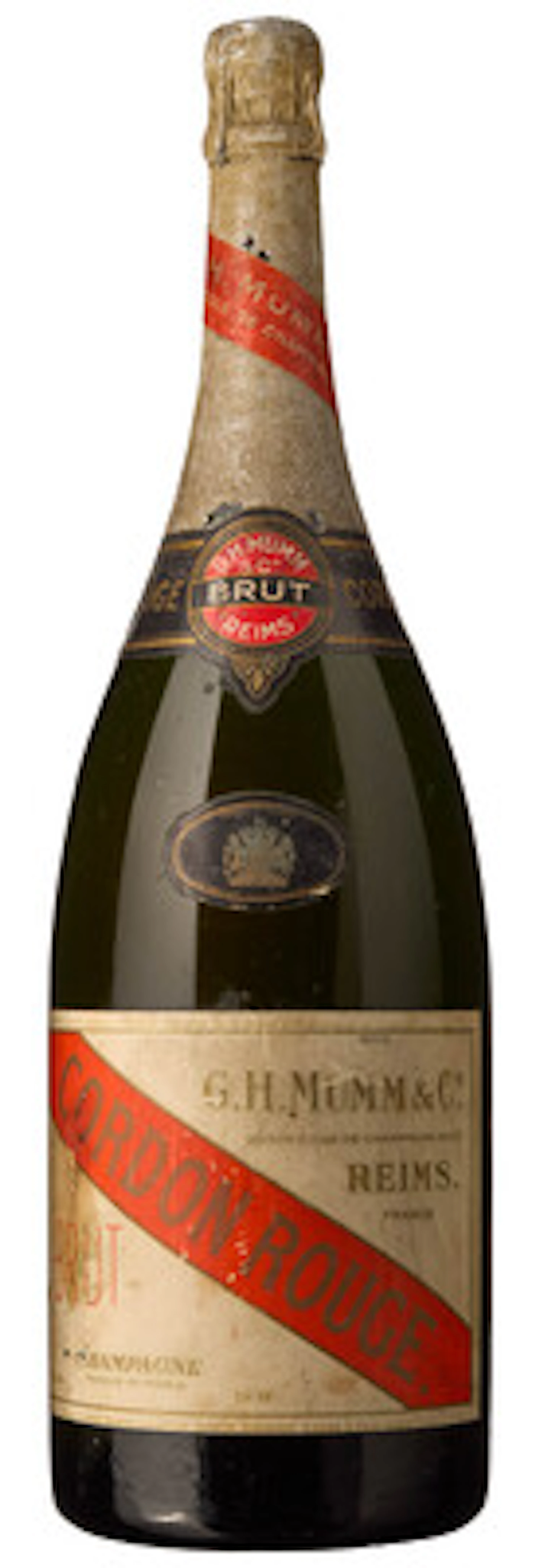 1 x MAG Champagne Cordon Rouge Brut (antatt 1960/1970-tallet), G.H. Mumm & Cº.