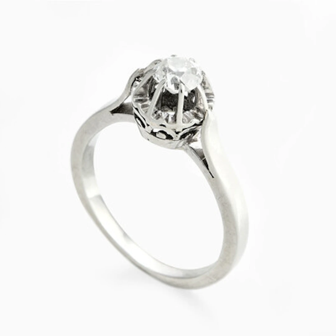 Ring med en old-cut brilliant