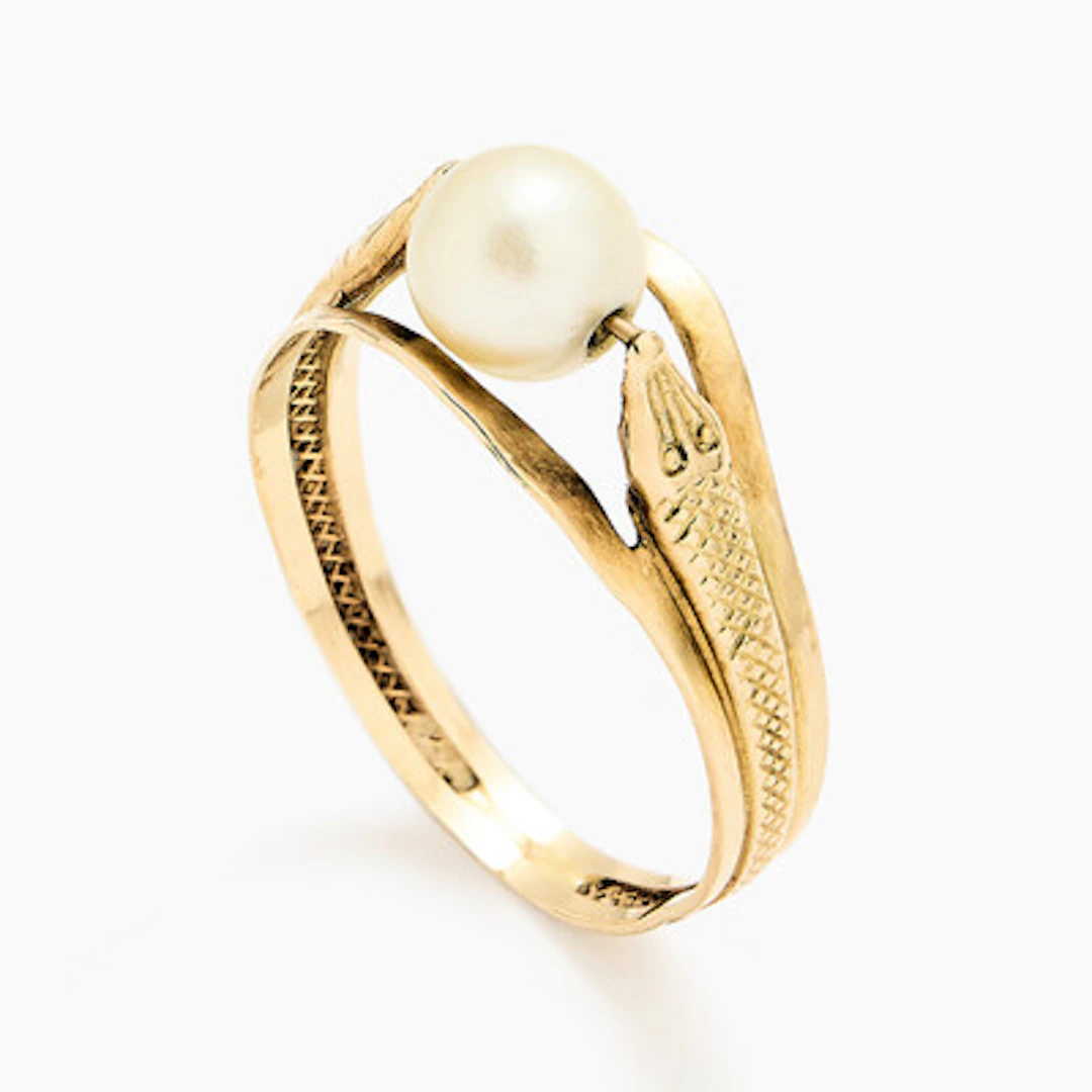 Ring med perle