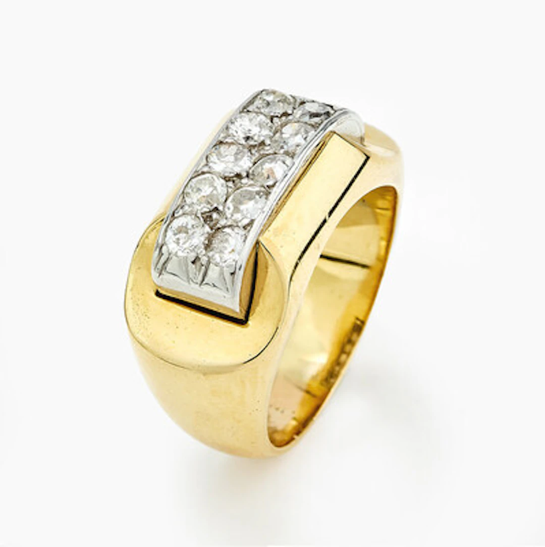 Ring med old-cut diamanter