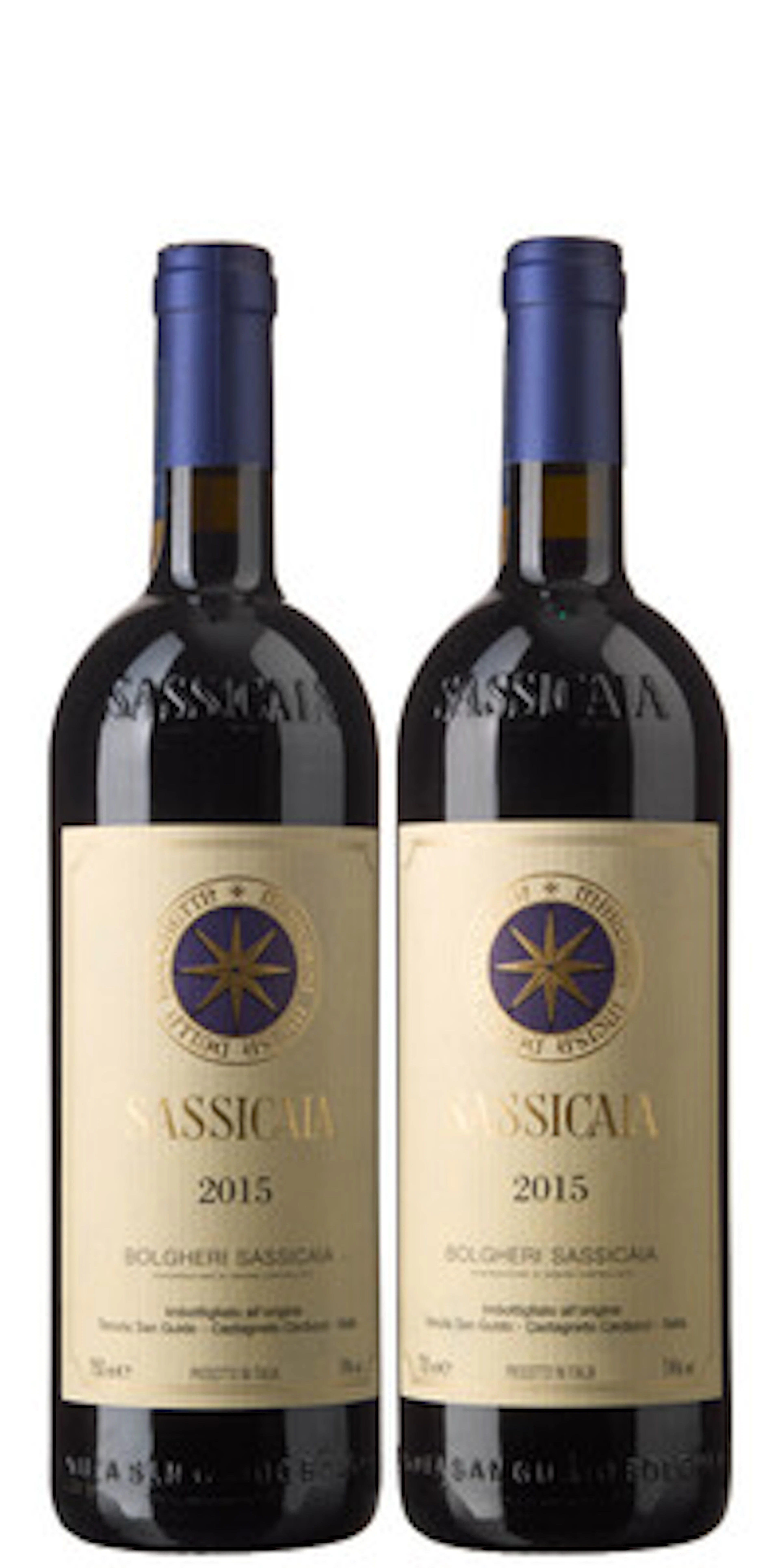 2 x Sassicaia 2015, Tenuta San Guido