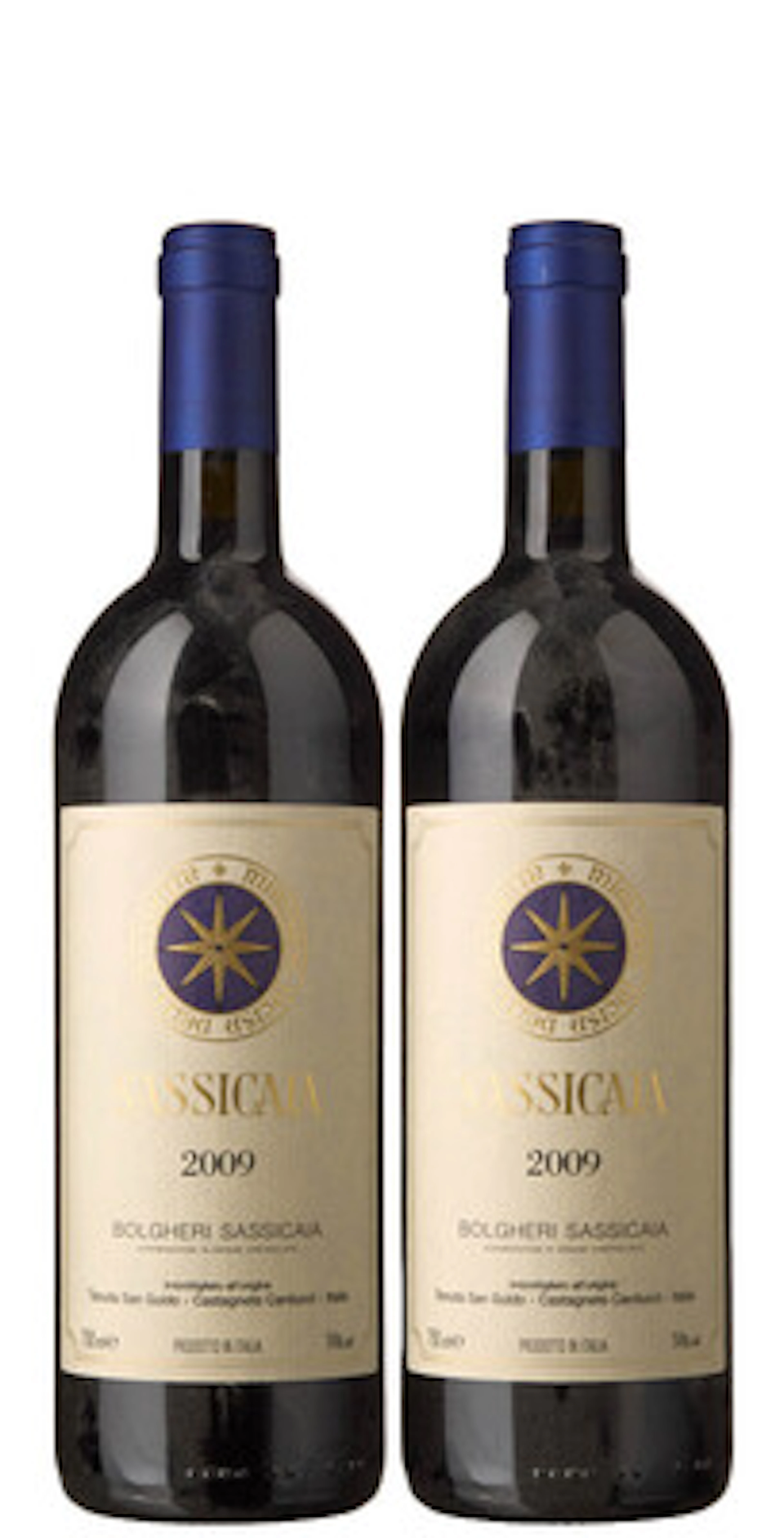 2 x Sassicaia 2009, Tenuta San Guido
