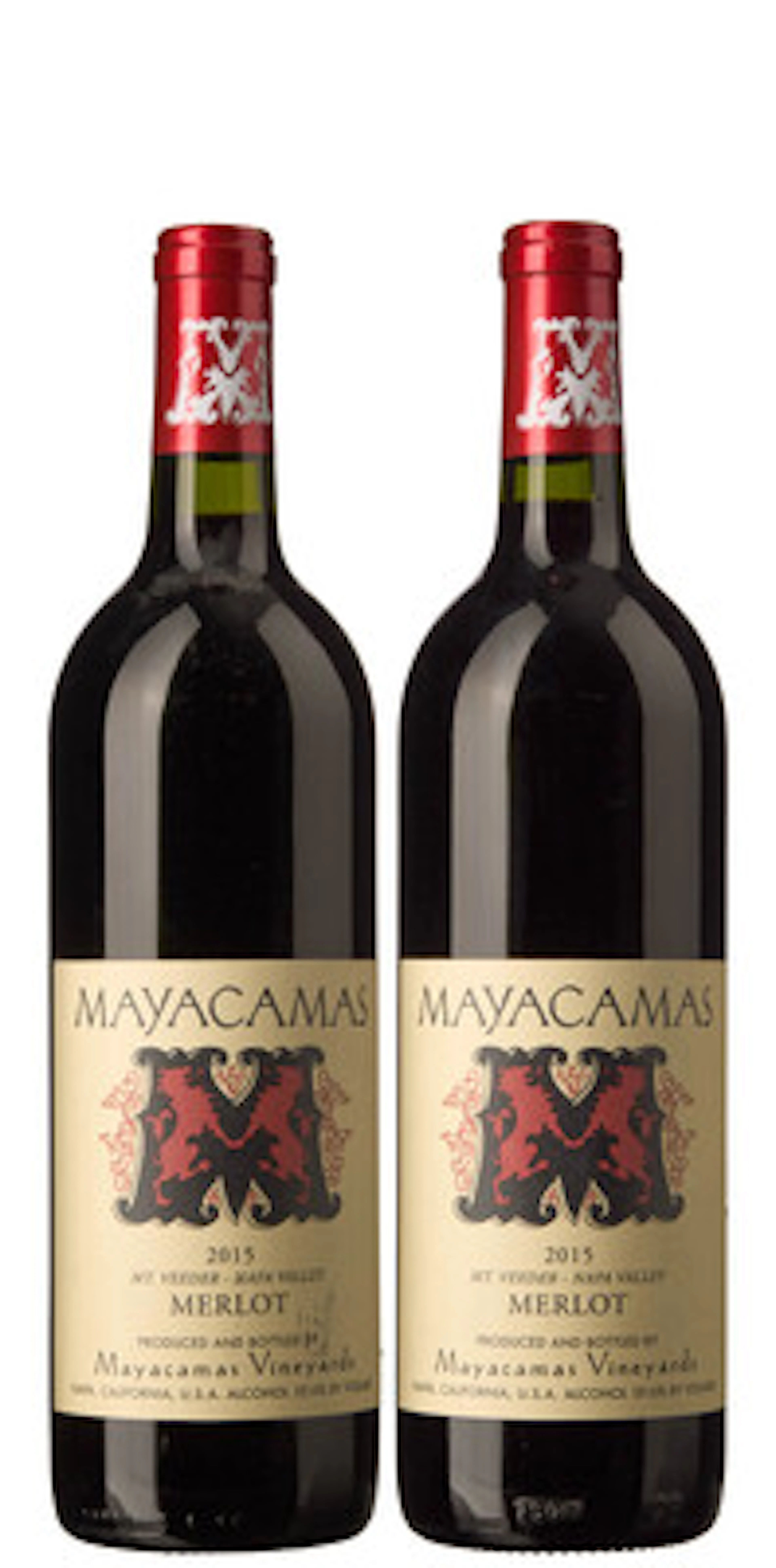 2 x Mt. Veeder Merlot 2015, Mayacamas