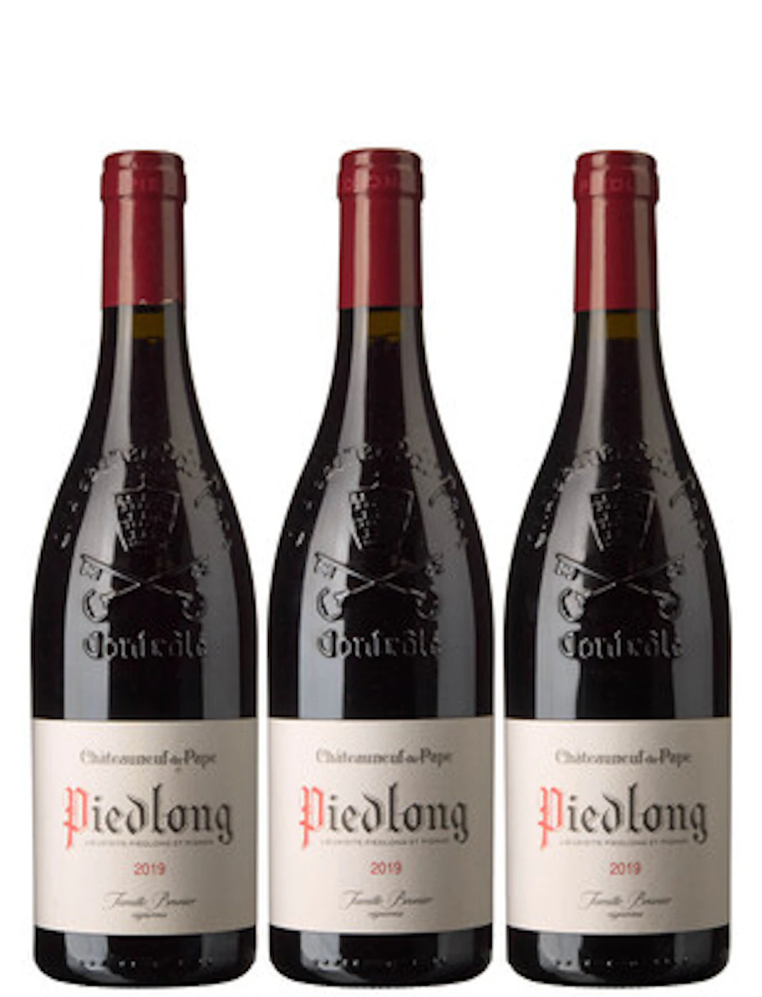 3 x Chateauneuf-du-Pape Piedlong 2019, Famille Brunier