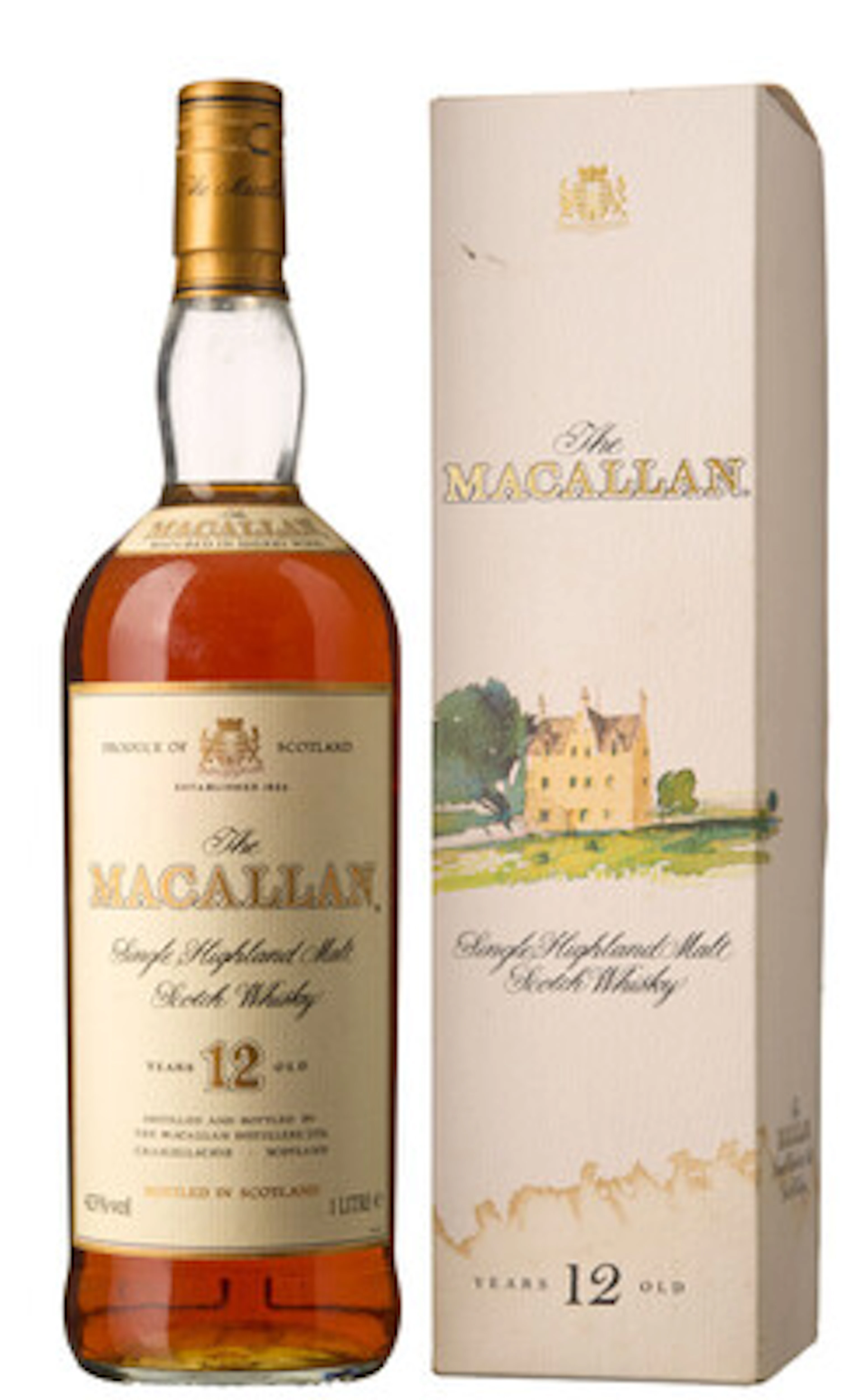 1 x 1 l The Macallan Single Highland Malt Scotch Whisky 12 Year Old (OCB)