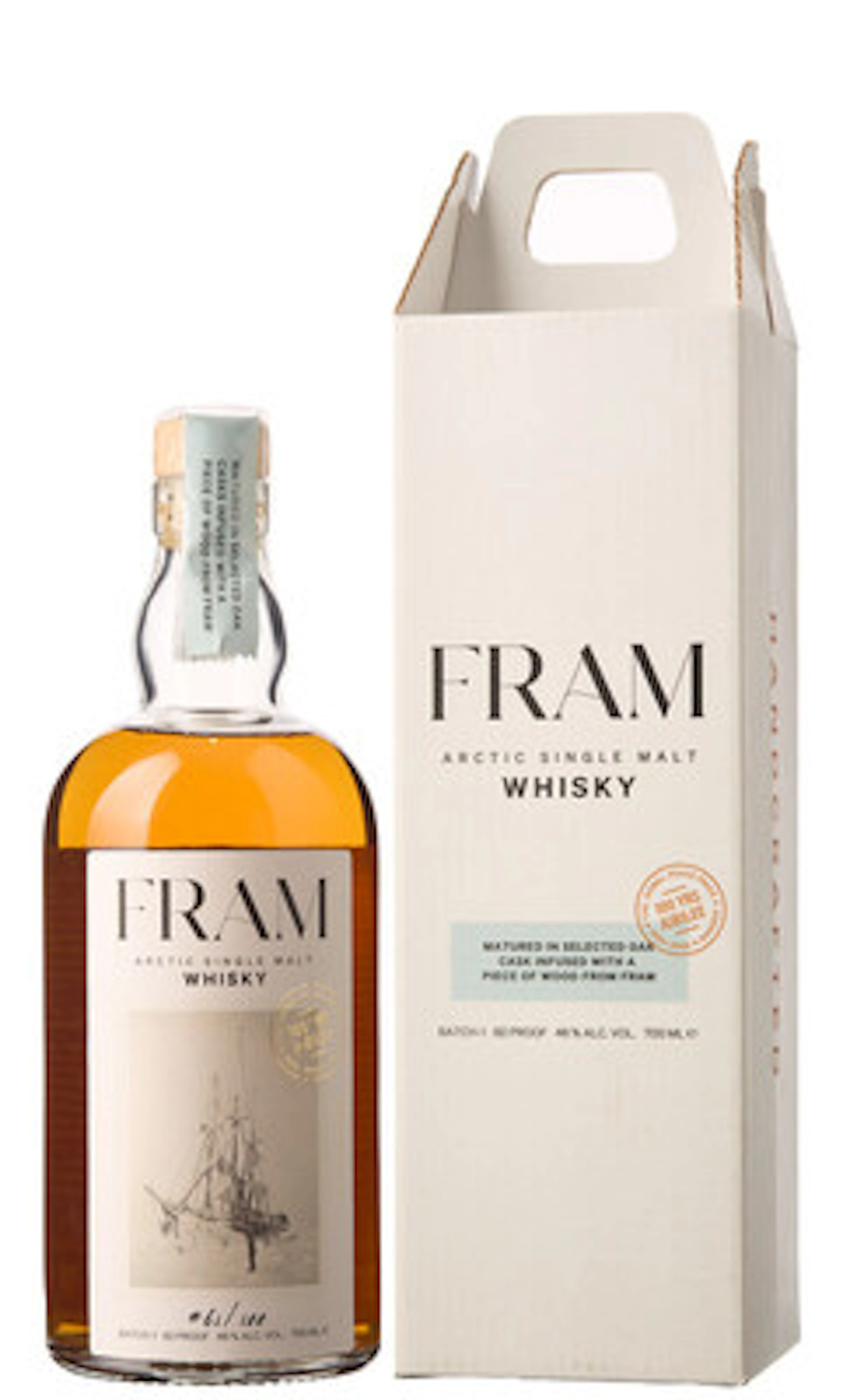 1 x FRAM Arctic Single Malt Whisky Fridtjof Nansen Nobel Peace Price