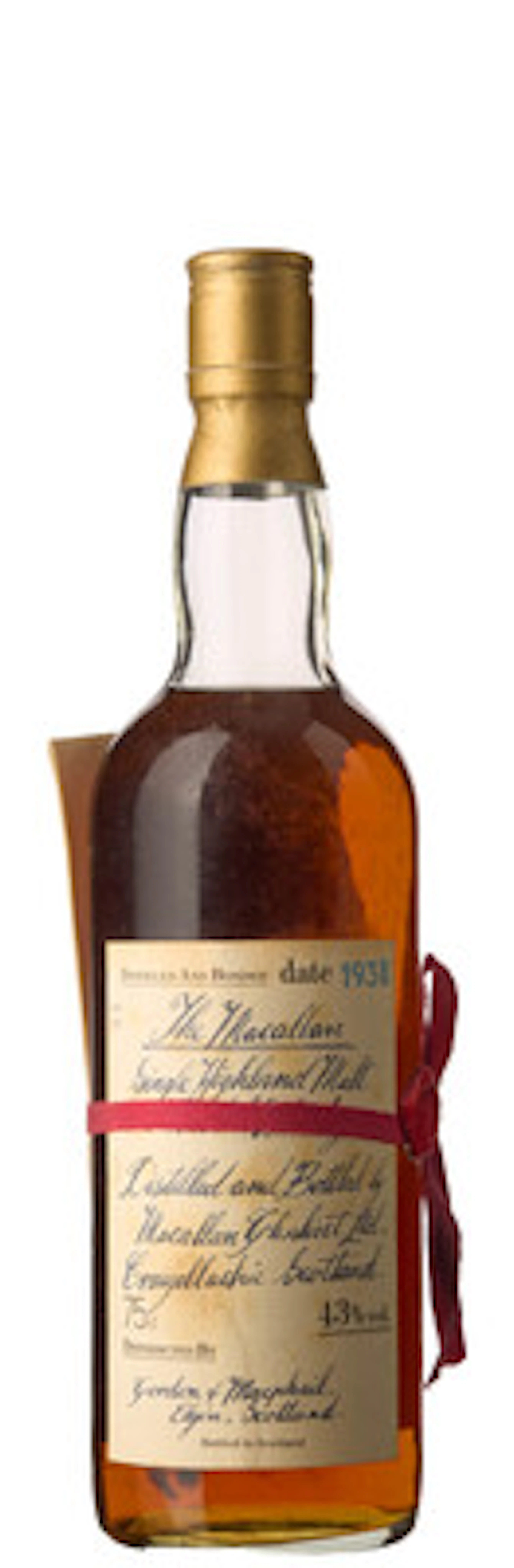 1 x 0,75 l The Macallan Single Highland Malt Scotch Whisky 1938 (OWC)