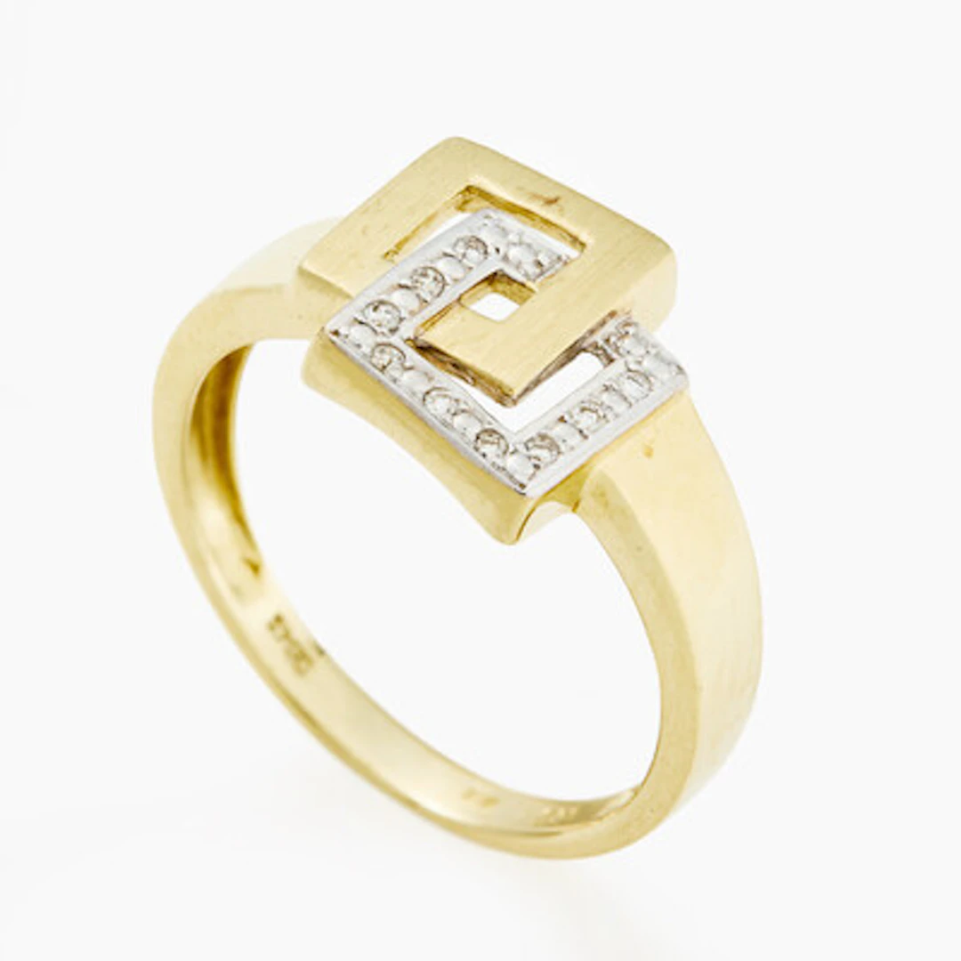 Ring med diamanter