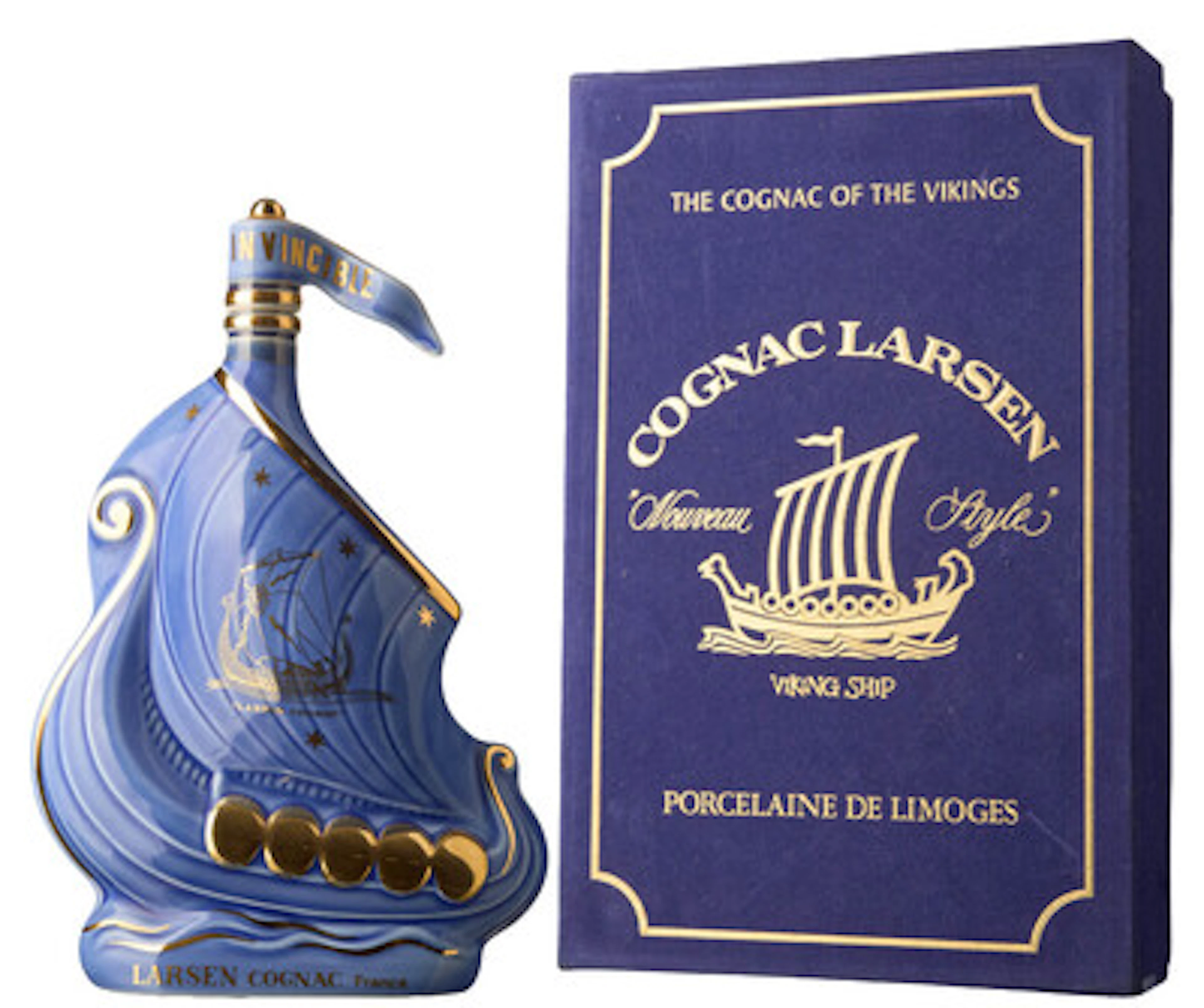 1 x Larsen Cognac Fine Champagne Viking Ship (OB)