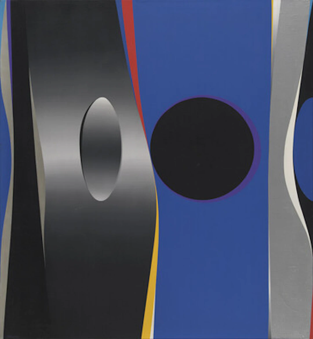 "Egg" 1969 Akryl på lerret, 130 x 120 cm Signert nede til venstre: Gunnar S.