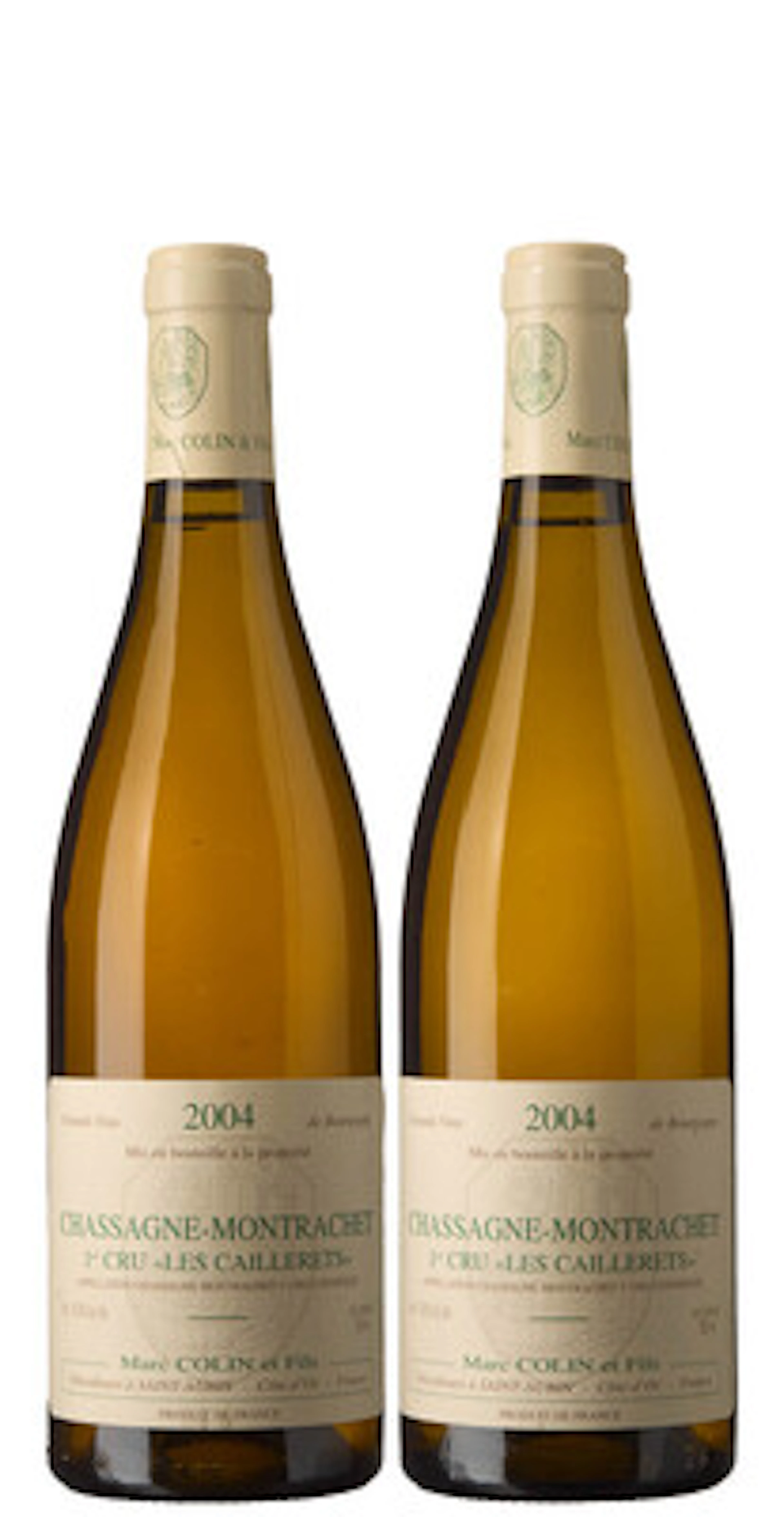 2 x Chassagne-Montrachet 1er Cru Les Caillerets 2004, Marc Colin et Fils