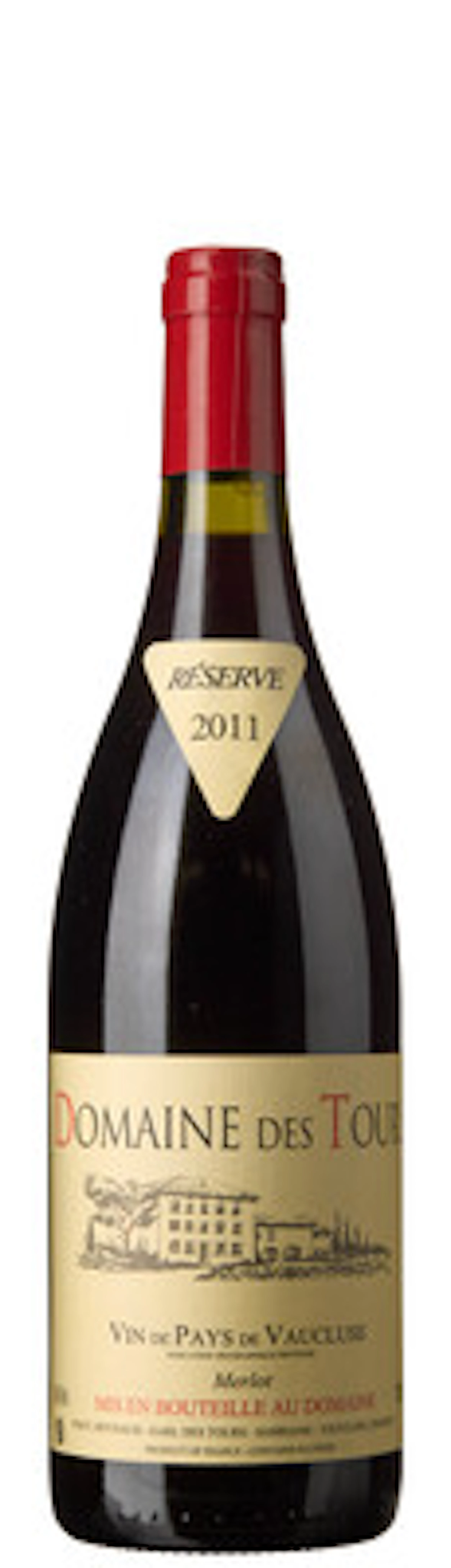 1 x Vin de Pays de Vaucluse Merlot Reserve 2011, Domaine des Tours