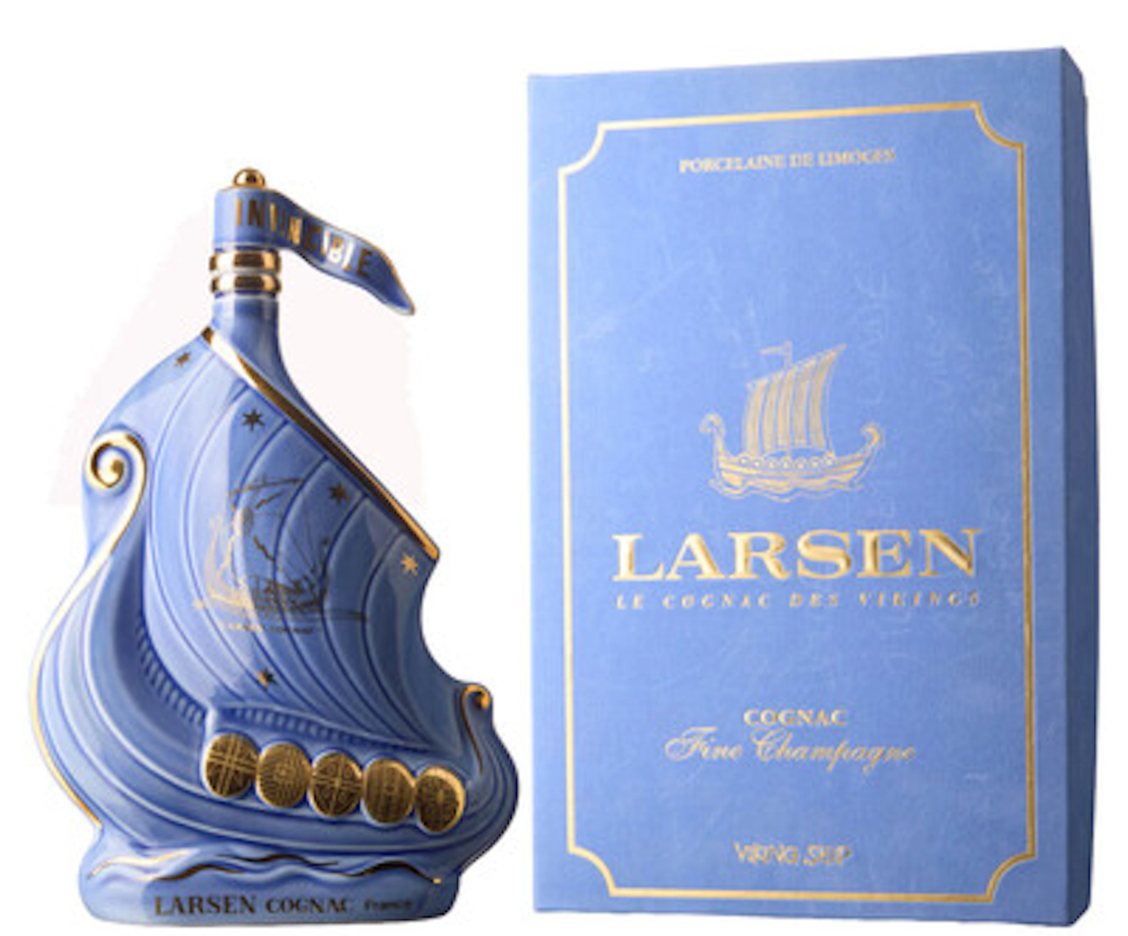 1 x Larsen Cognac Fine Champagne Viking Ship (OB)