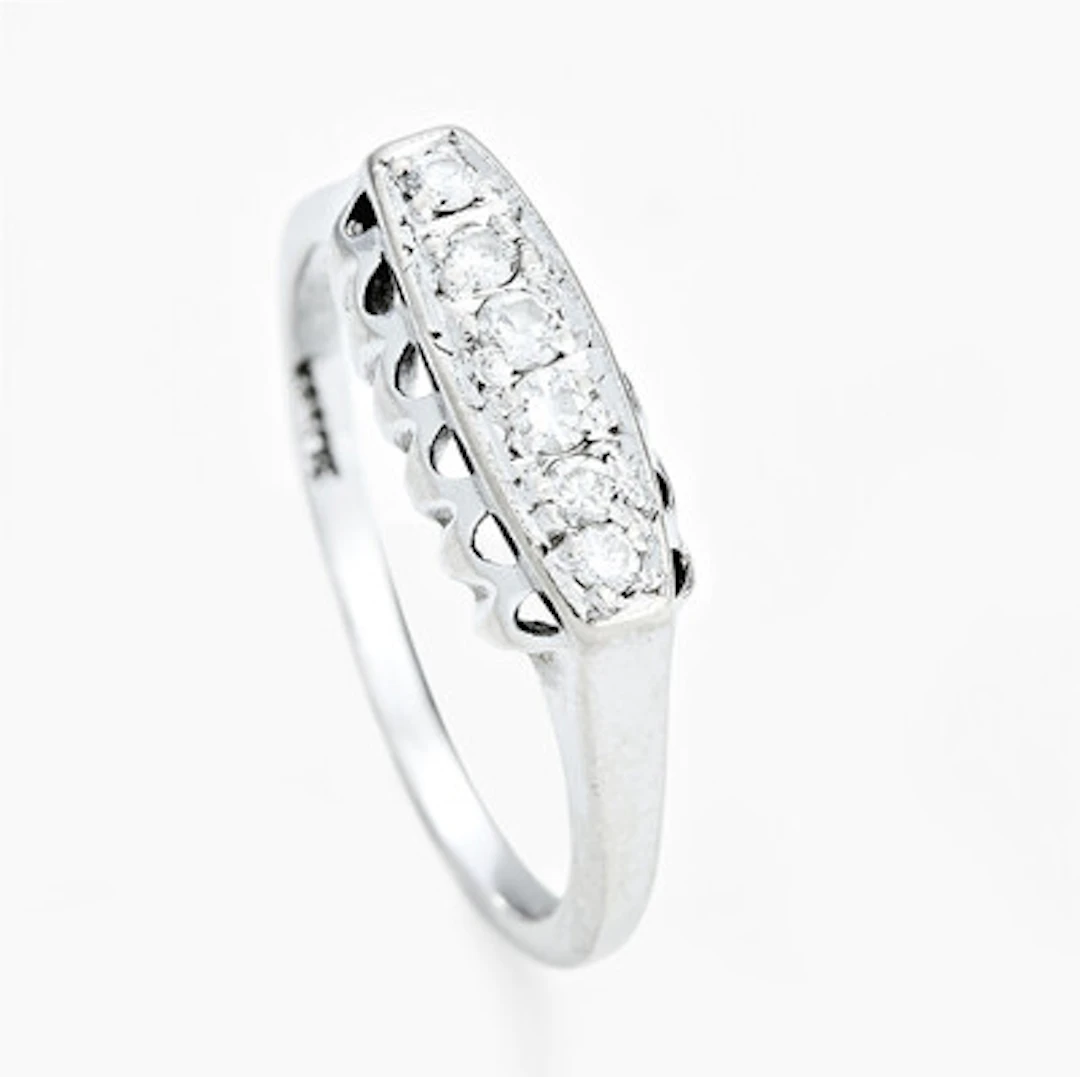 Ring med old-cut diamanter