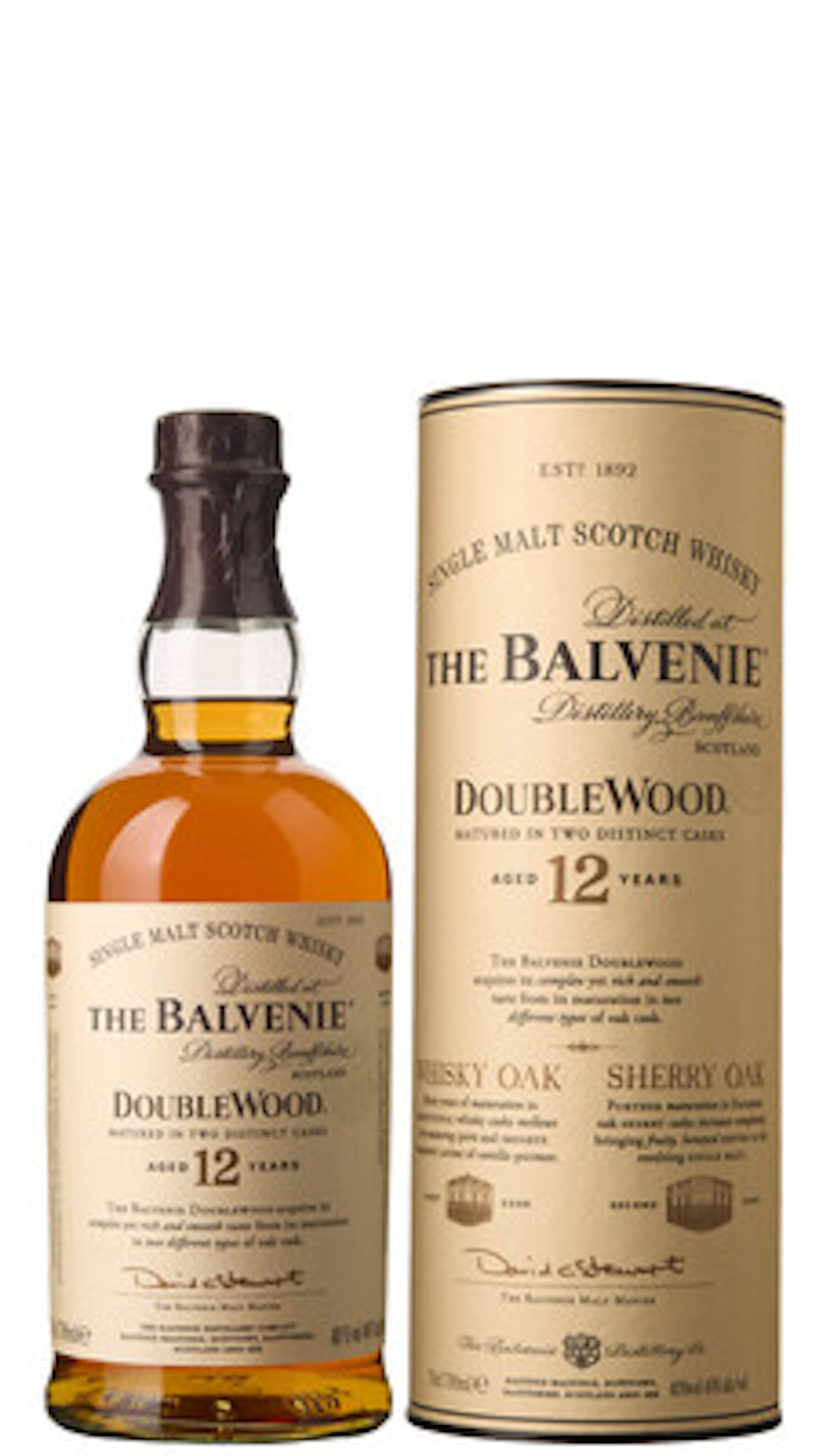 1 x The Balvenie Single Malt Scotch Whisky DoubleWood Aged 12 Years (OCB)