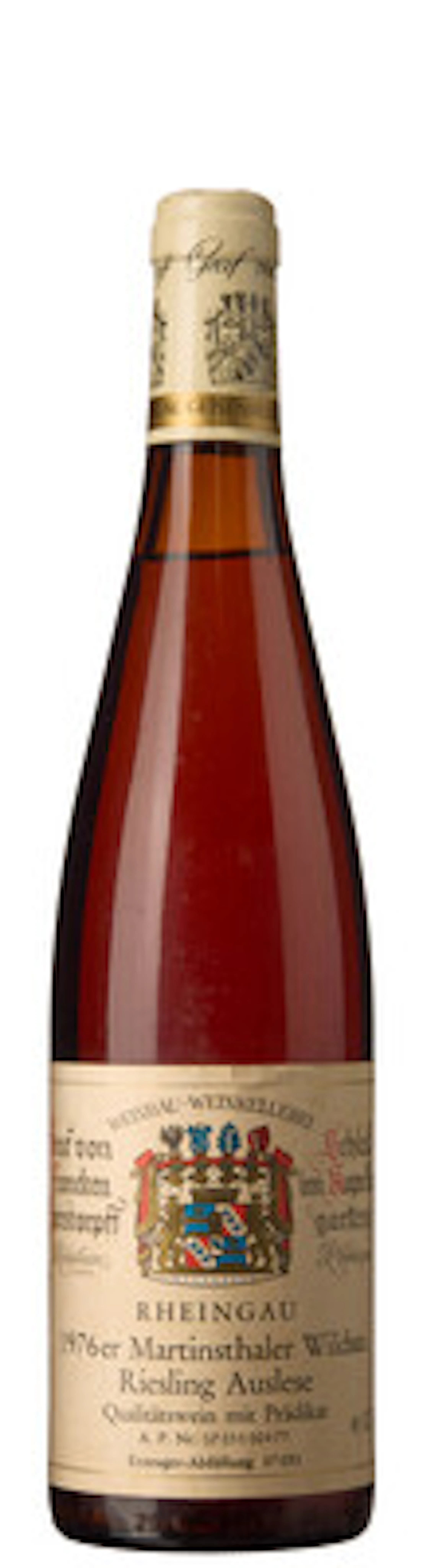 1 x Martinsthaler Wildsau Riesling Auslese 1976, Graf von Francken Sierstorpff