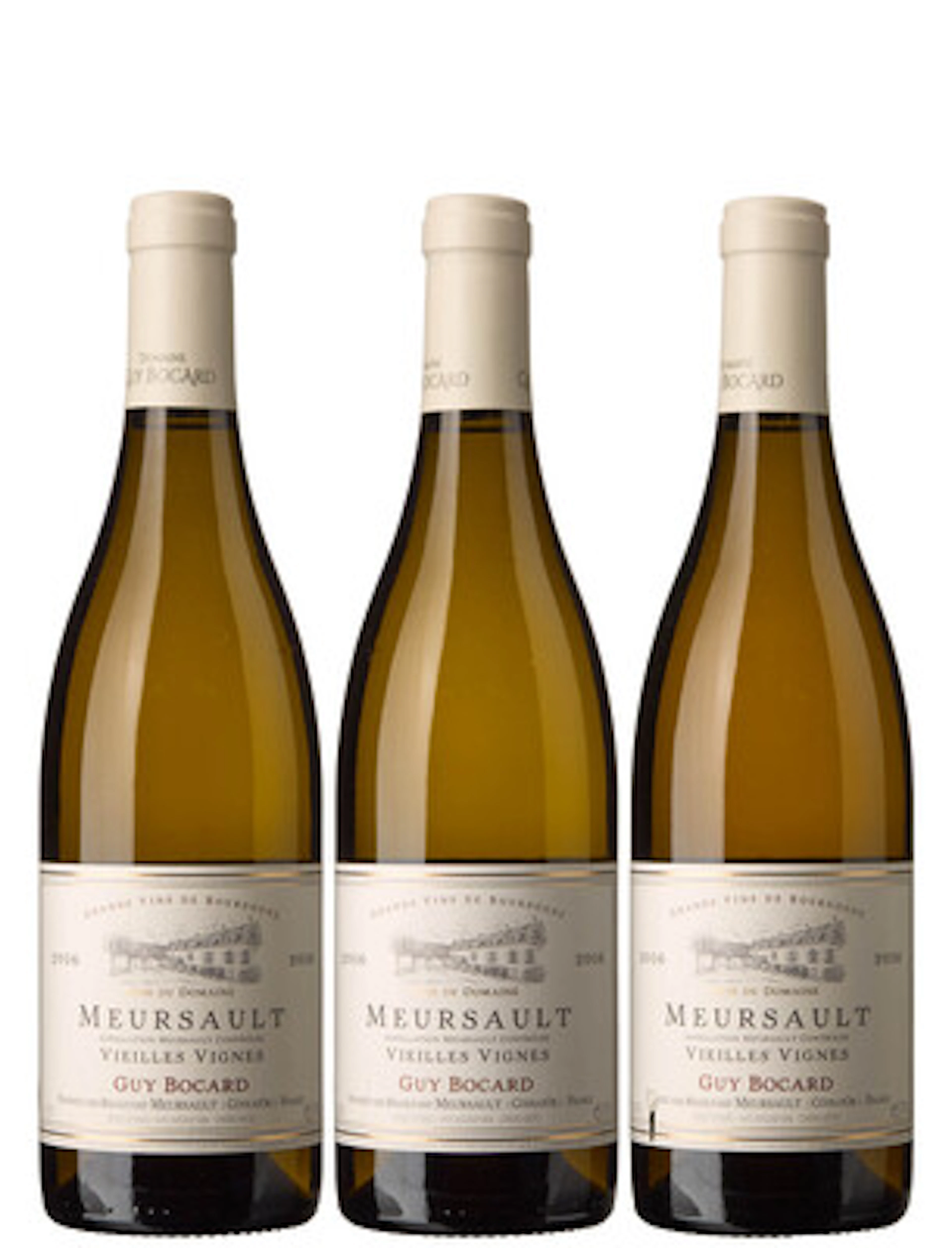 3 x Meursault Vieilles Vignes 2016, Guy Bocard