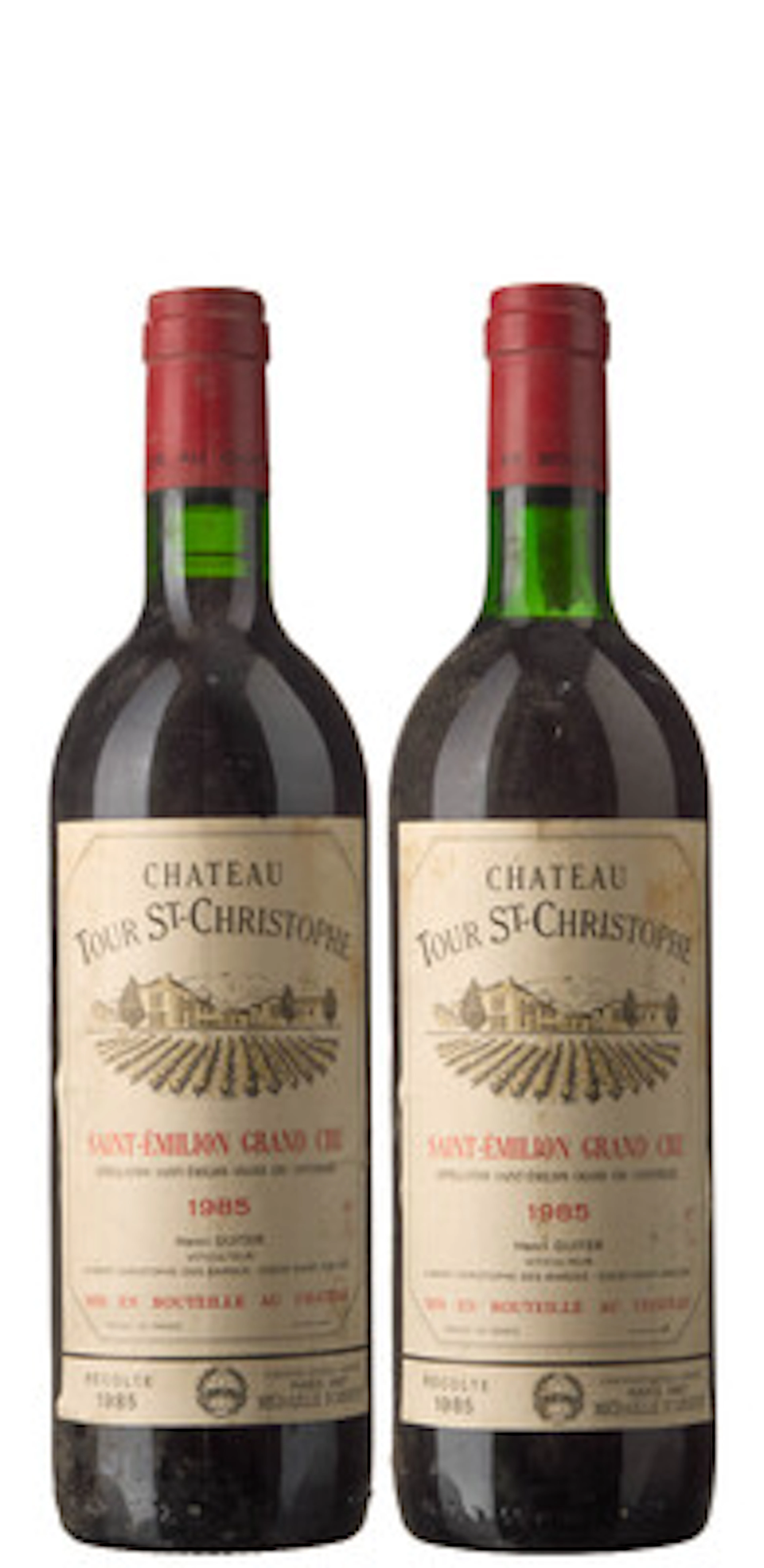 2 x Chateau Tour St-Christophe 1985