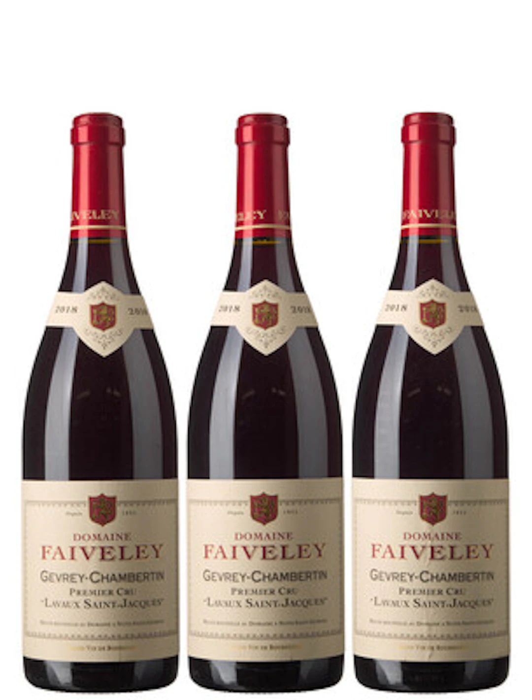 3 x Gevrey-Chambertin 1er Cru Lavaux Saint-Jacques 2018, Faiveley