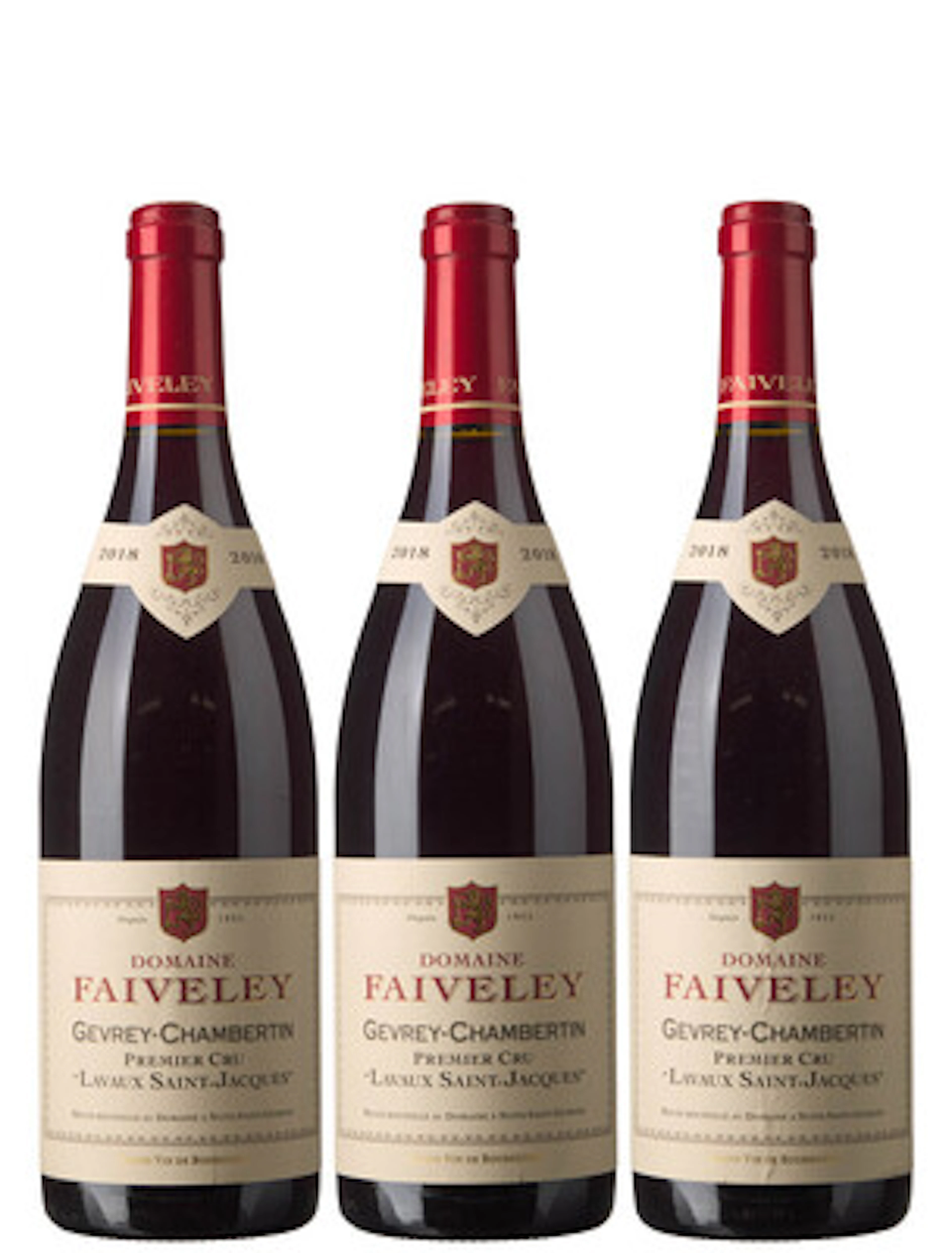 3 x Gevrey-Chambertin 1er Cru Lavaux Saint-Jacques 2018, Faiveley