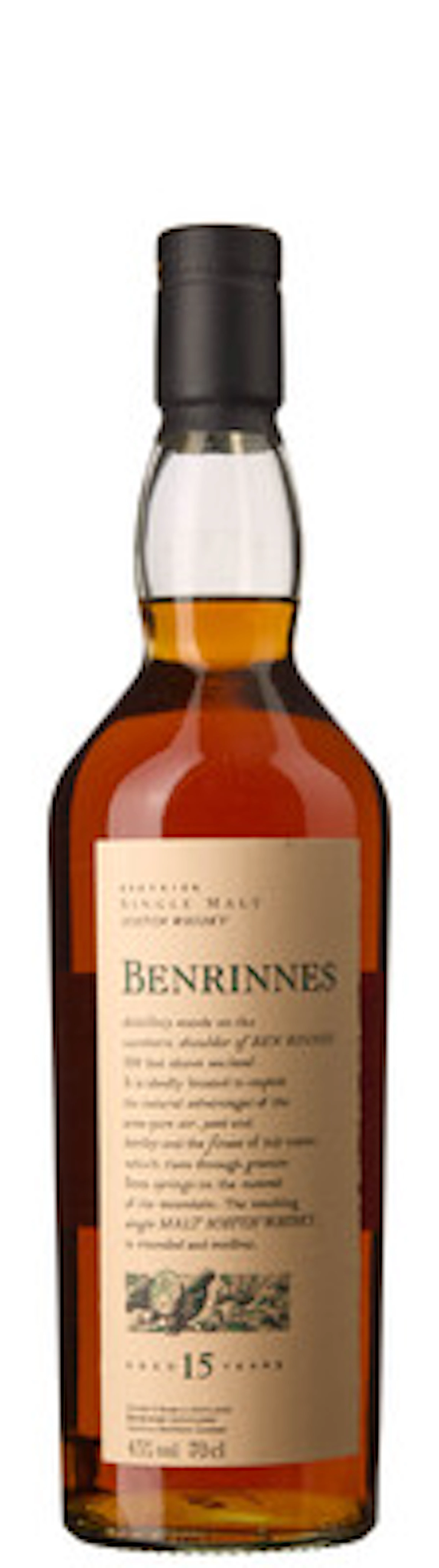 1 x Benrinnes Speyside Single Malt Scotch Whisky Flora & Fauna Aged 15 Years