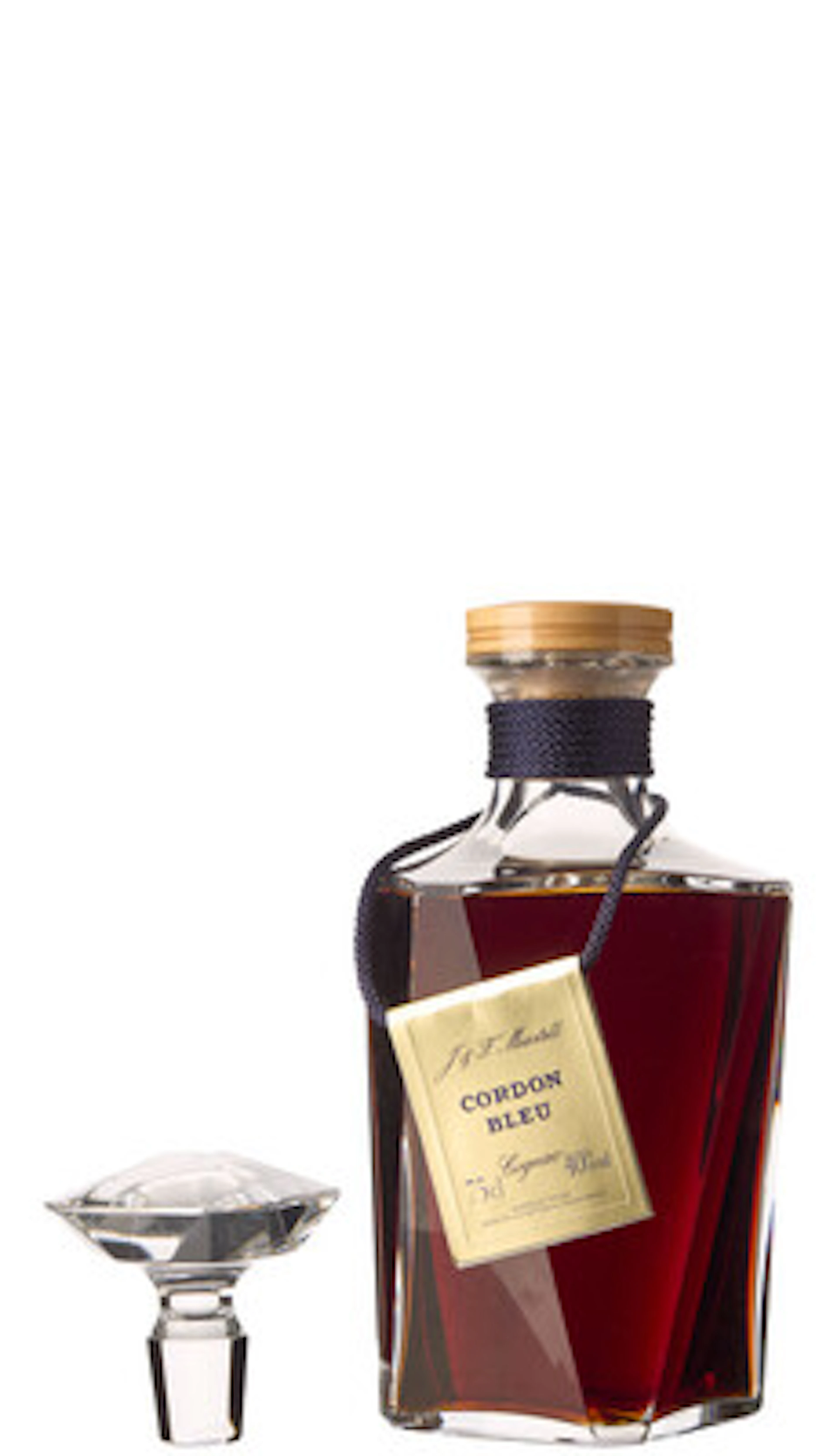 1 x 0,75 l Martell Cognac Cordon Bleu Baccarat-karafell (OCB)