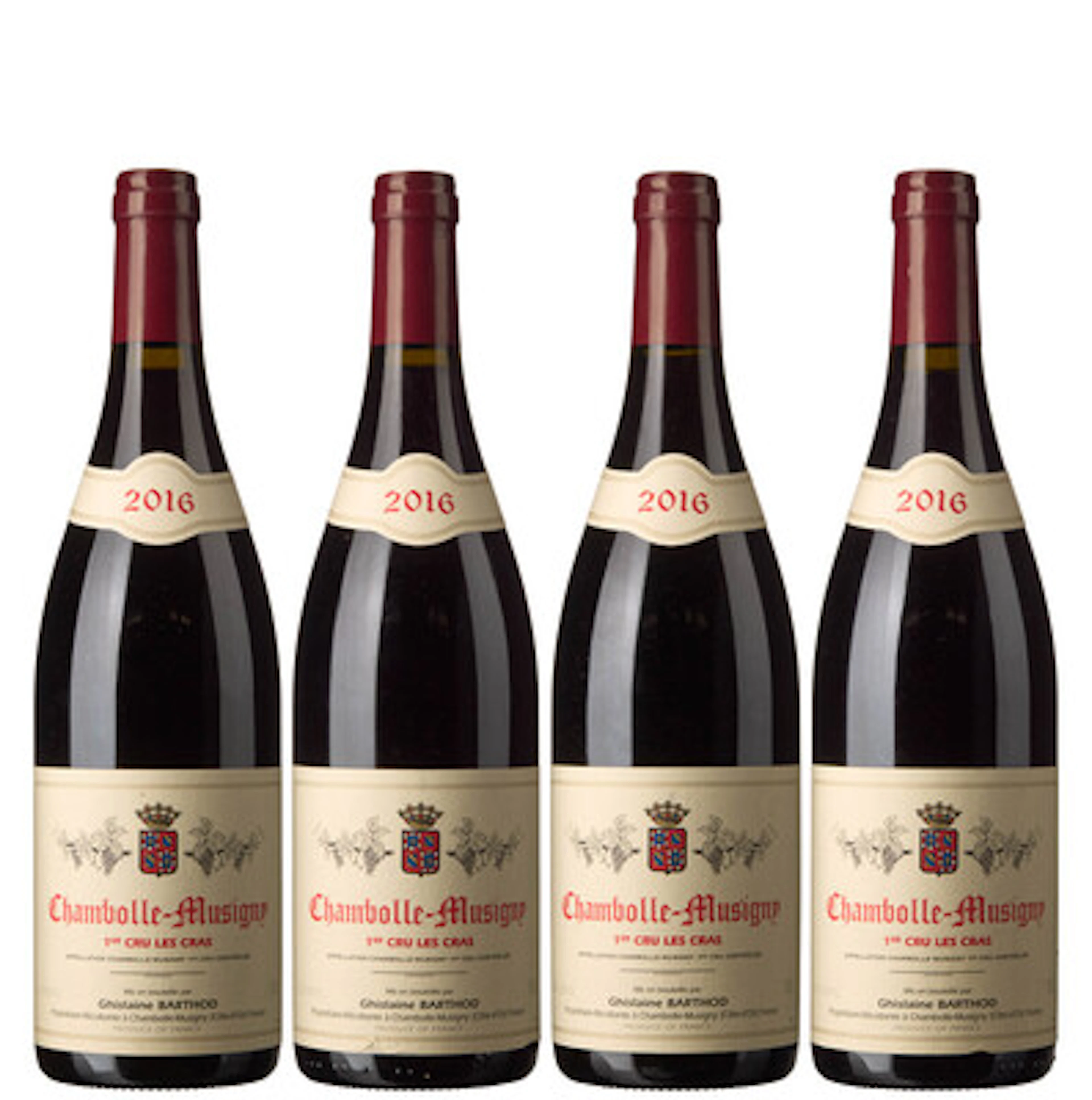 4 x Chambolle-Musigny 1er Cru Les Cras 2016, Ghislaine Barthod