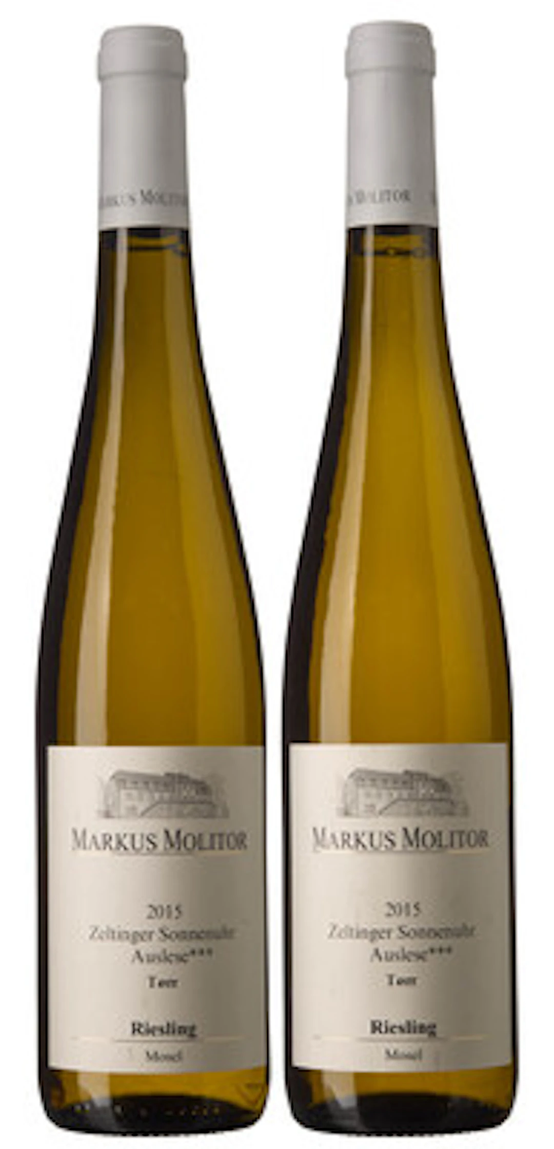 2 x Zeltinger Sonnenuhr Riesling Auslese*** Tørr 2015, Markus Molitor
