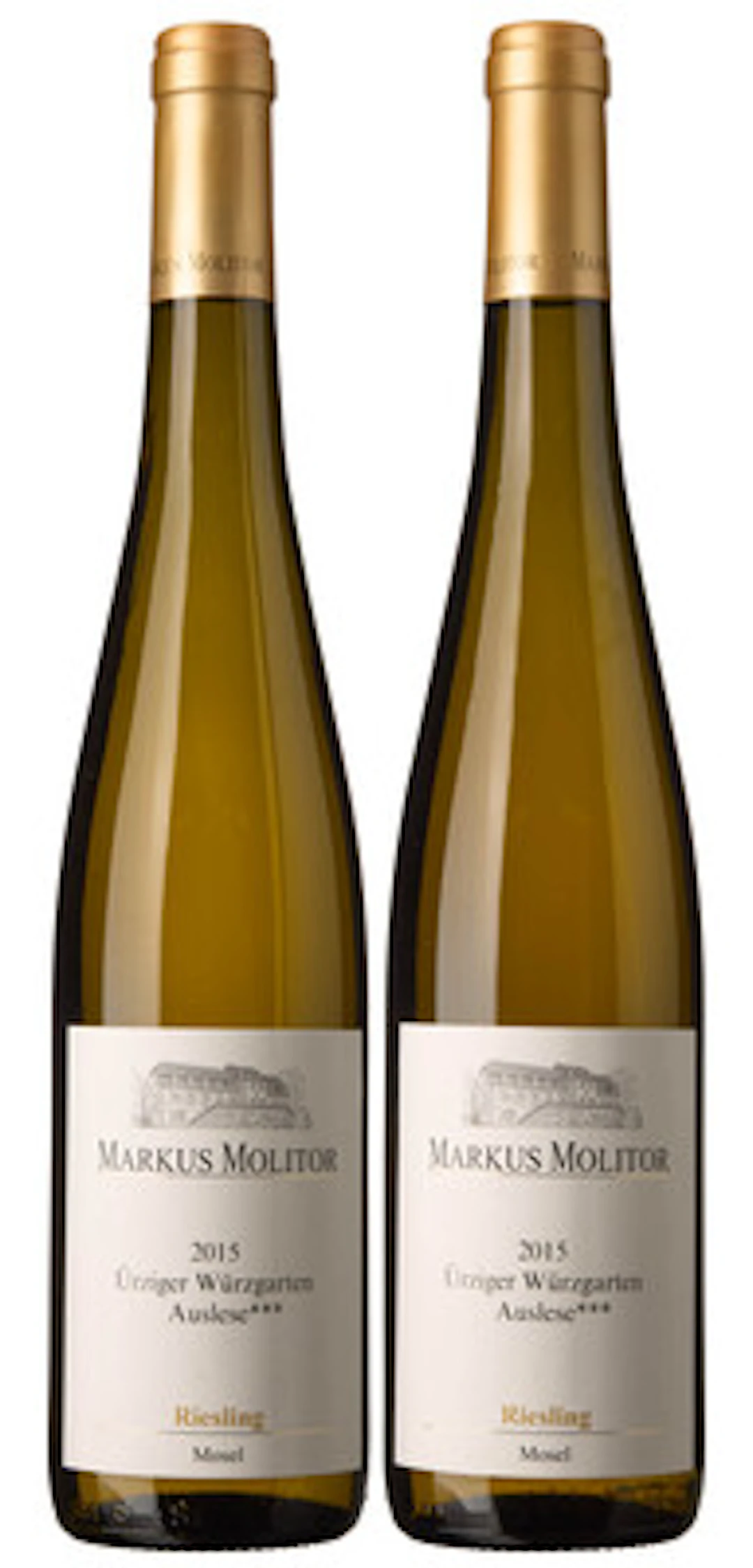 2 x Ürziger Würzgarten Riesling Auslese*** 2015, Markus Molitor