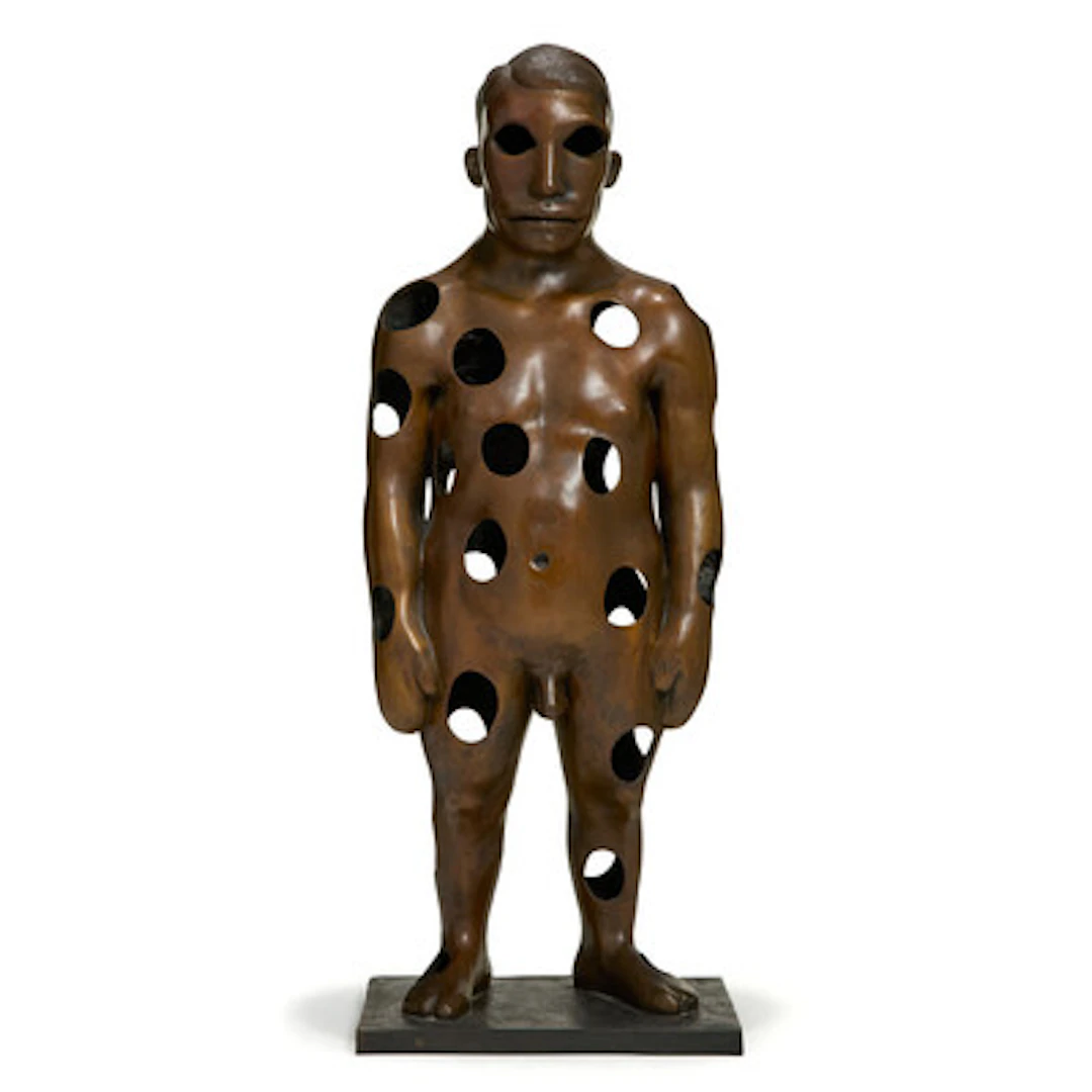 "Light Bulb Man" 1997/2006 Bronse, 126 x 48 x 27 cm