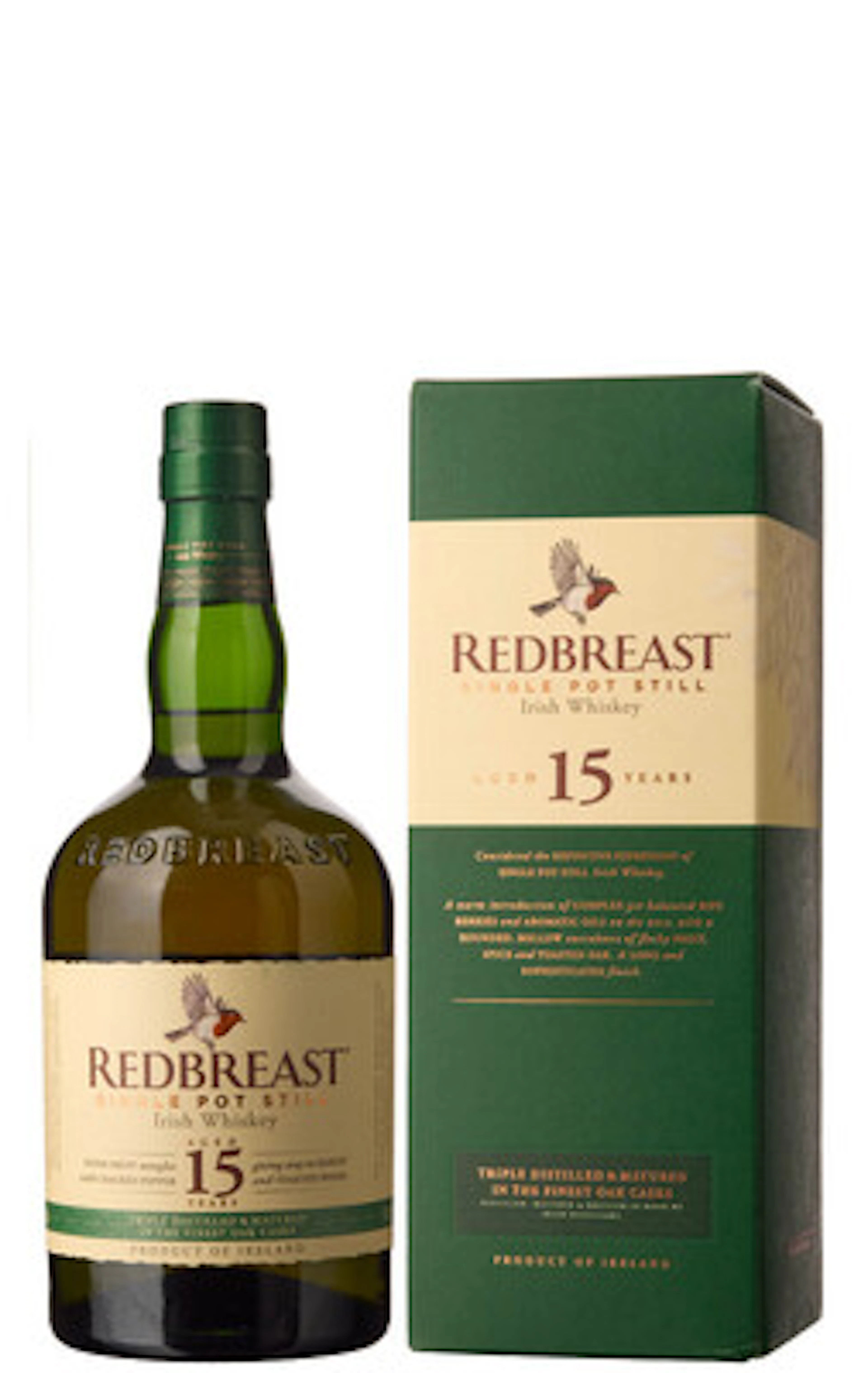 1 x Redbreast Single Pot Still Irish Whiskey Aged 15 Years (OCB)
